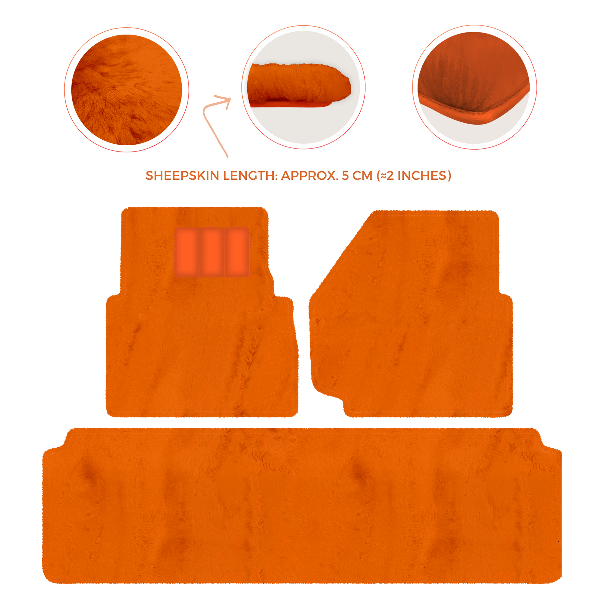 Luxurious Premium Sheepskin Floor Mats for Range Rover (2012-2022)