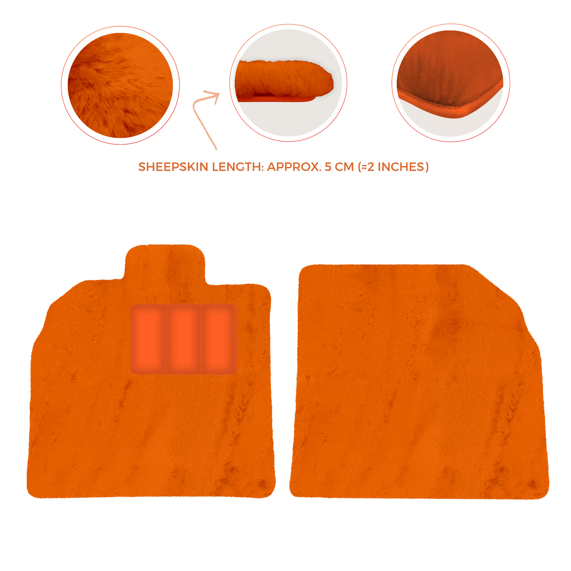 Customizable Black Floor Mats for Lamborghini Aventador SV | Orange Edition - AutoWin.EU