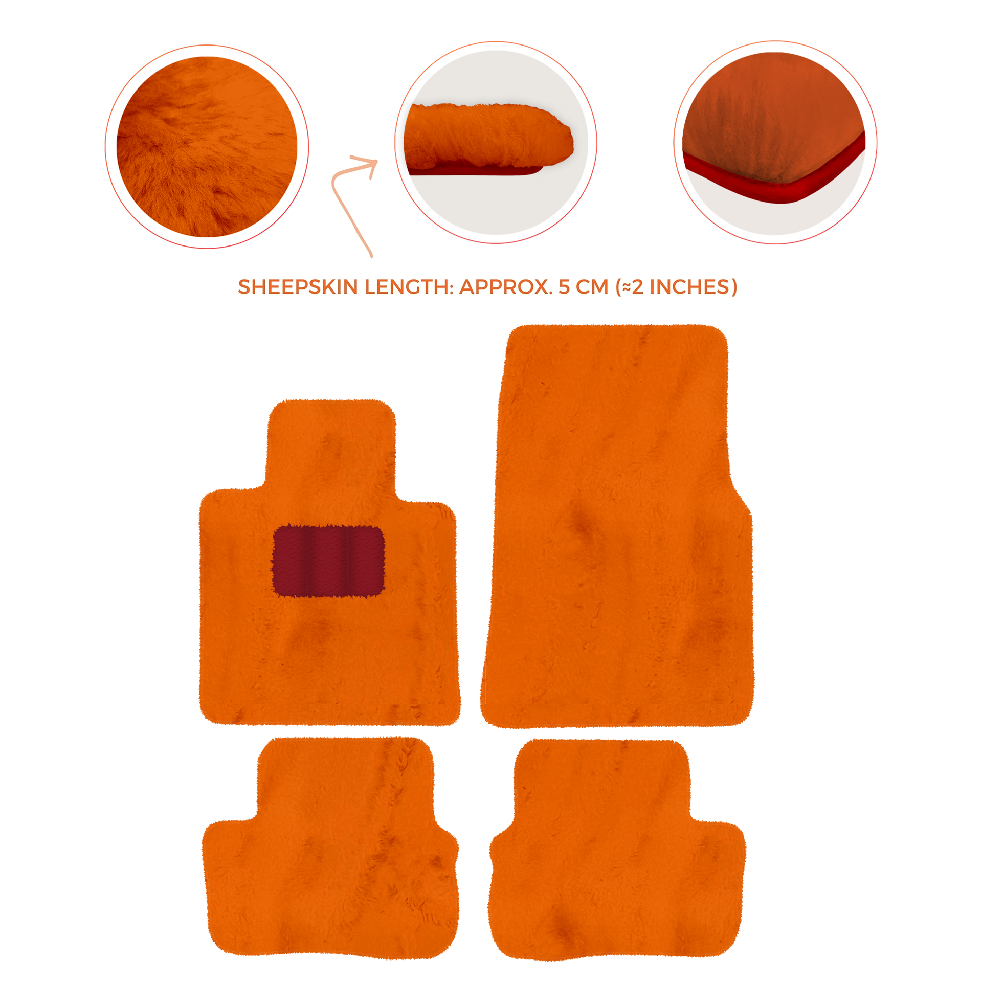 Premium Sheepskin Floor Mats for Rolls-Royce Cullinan (2018-2025)