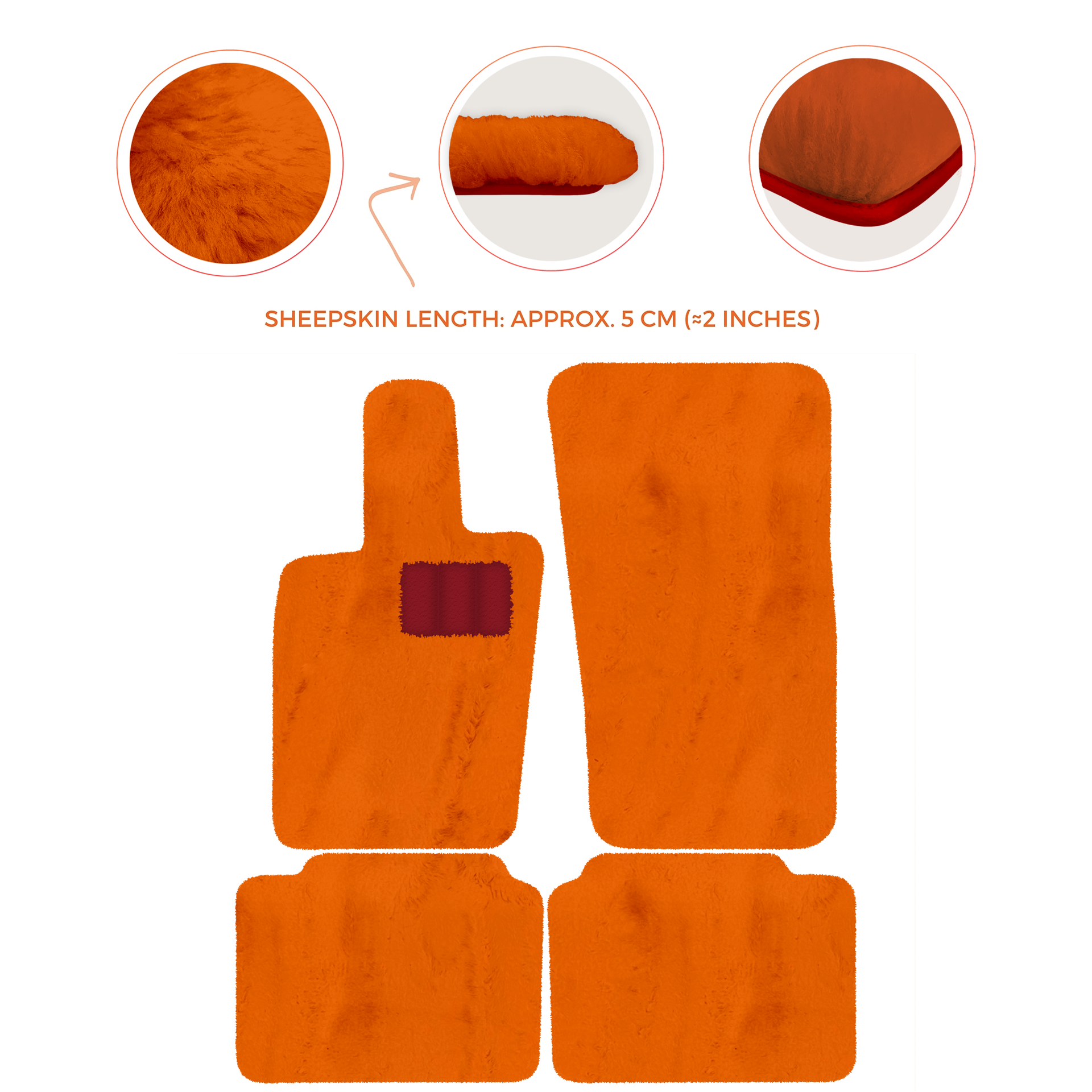 Luxury Sheepskin Floor Mats for Porsche Panamera (2017-2023)