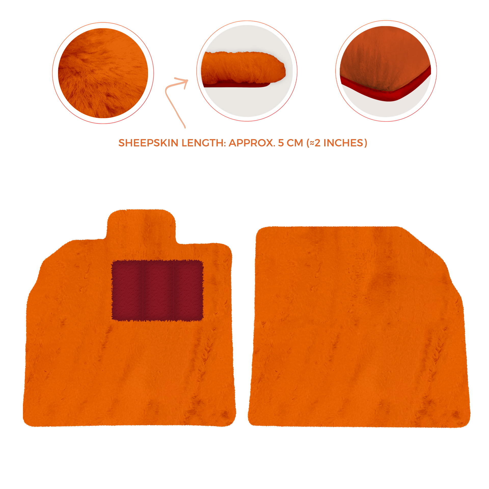 Customizable Black Floor Mats for Lamborghini Aventador SV | Orange Edition - AutoWin.EU