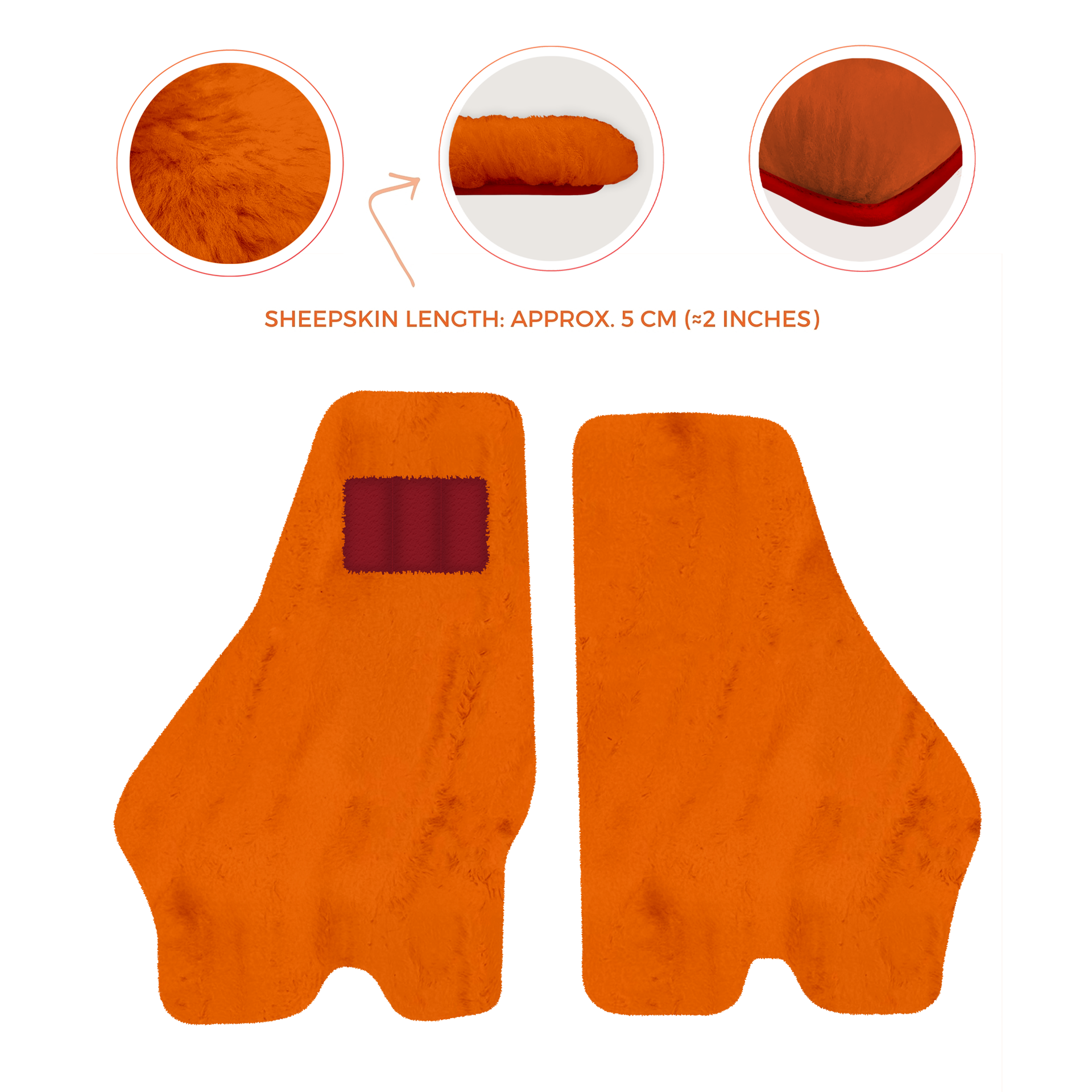 Luxury Sheepskin Floor Mats for Lamborghini Urus (2018-2026)