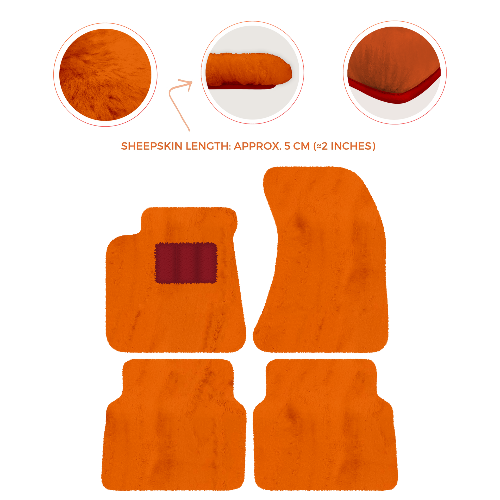 Luxury Sheepskin Floor Mats for Rolls-Royce Wraith (2013-2023)