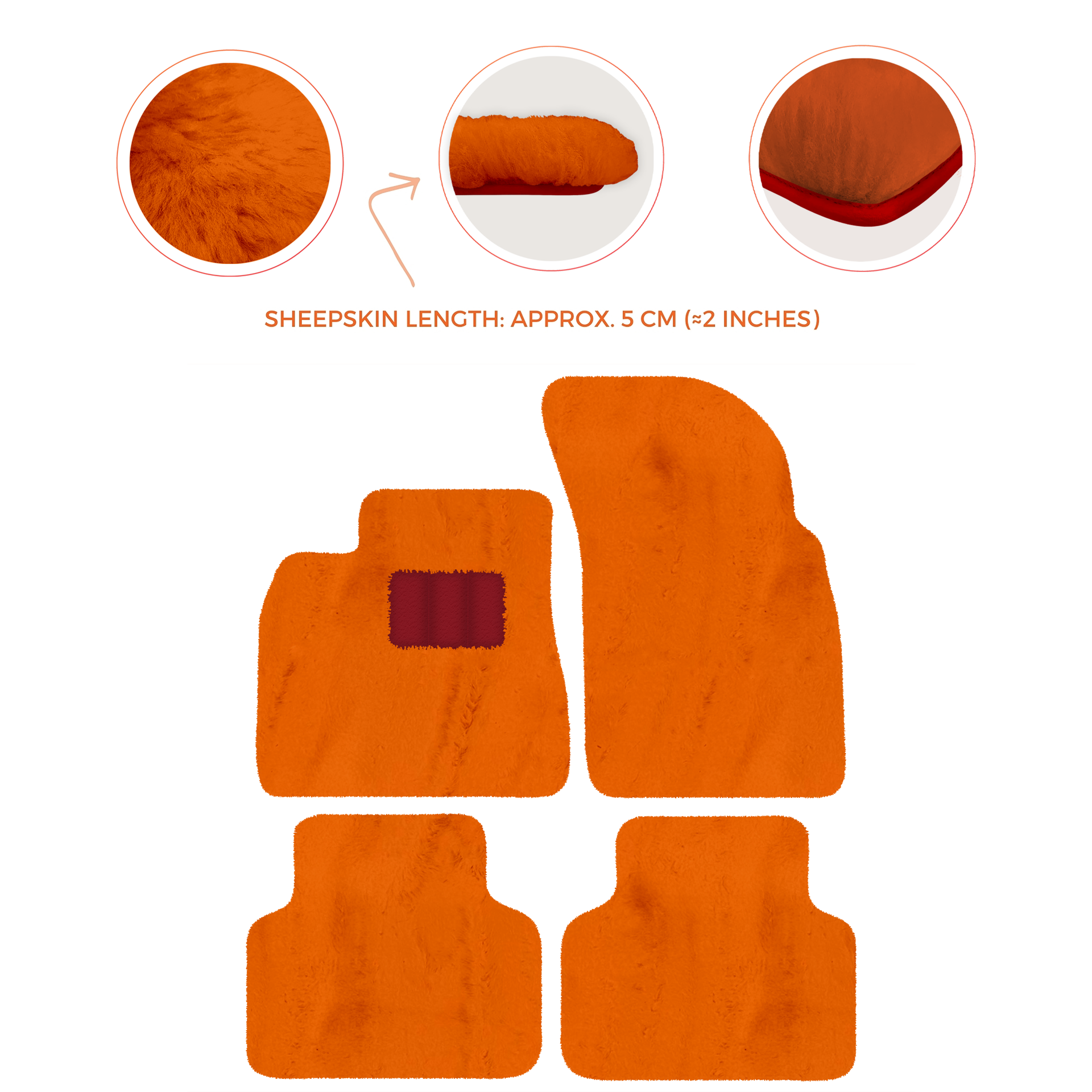 Premium Luxury Sheepskin Floor Mats for Bentley Bentayga 2015-2023