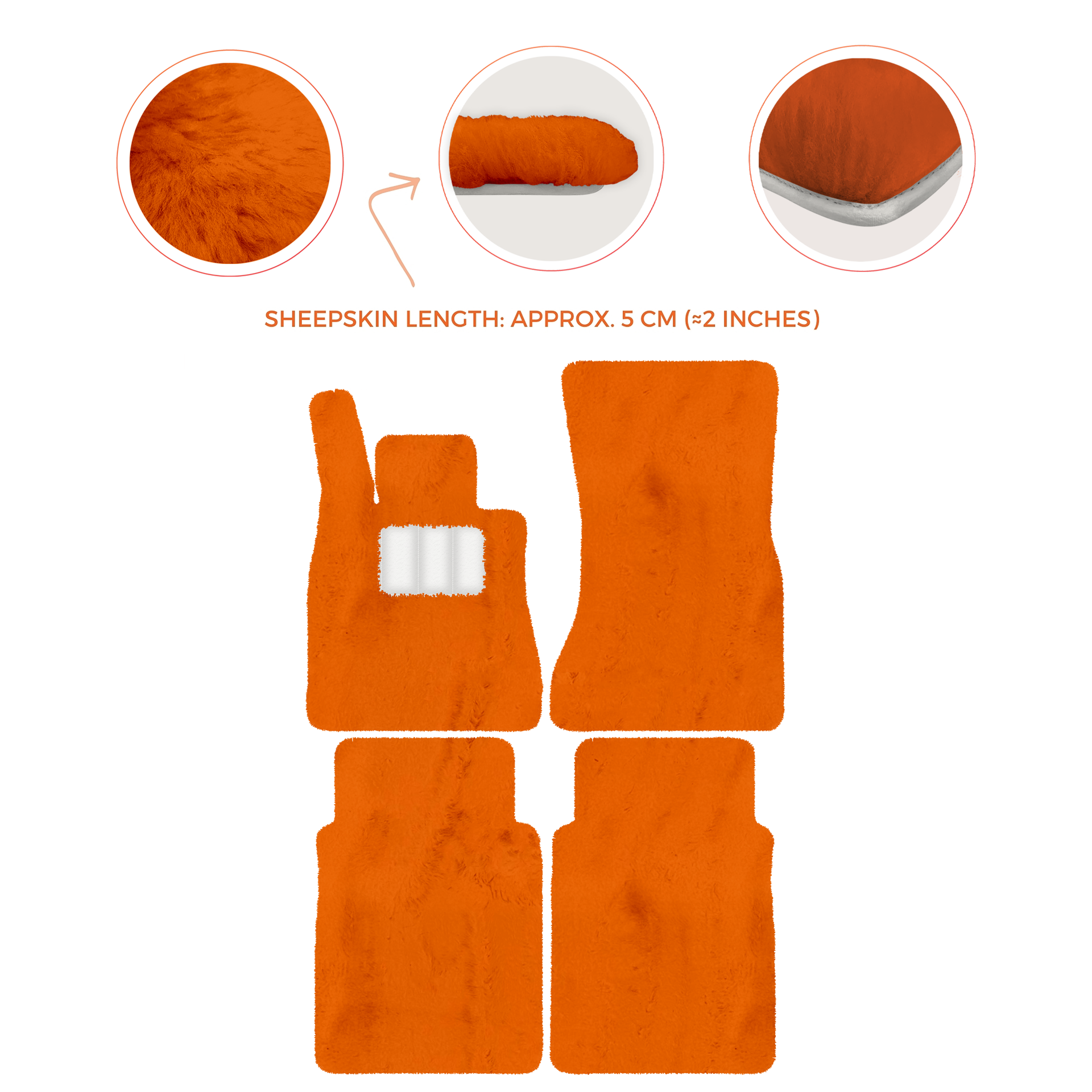 Luxury Sheepskin Floor Mats for Mercedes-Benz G-Class W463 (2018-2023)