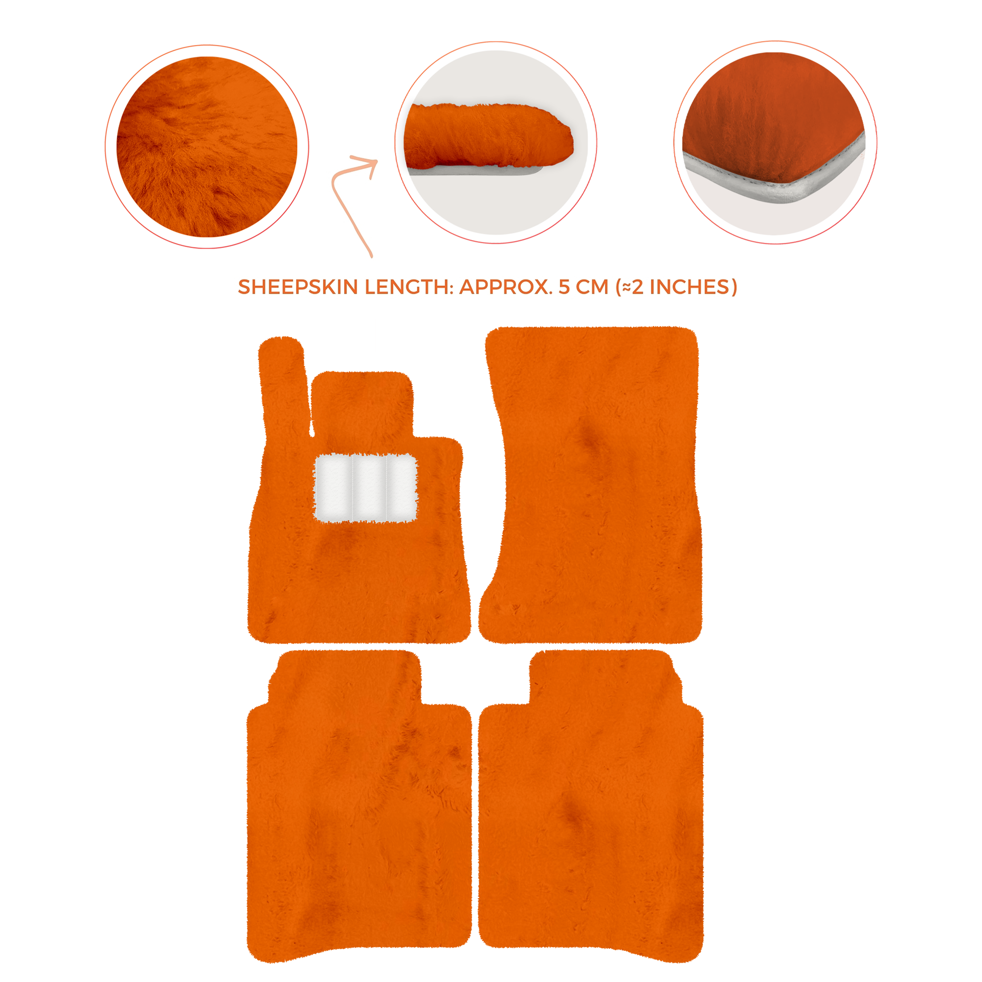 Luxury Sheepskin Floor Mats for Mercedes-Benz S-Class X222 | 2015-2021