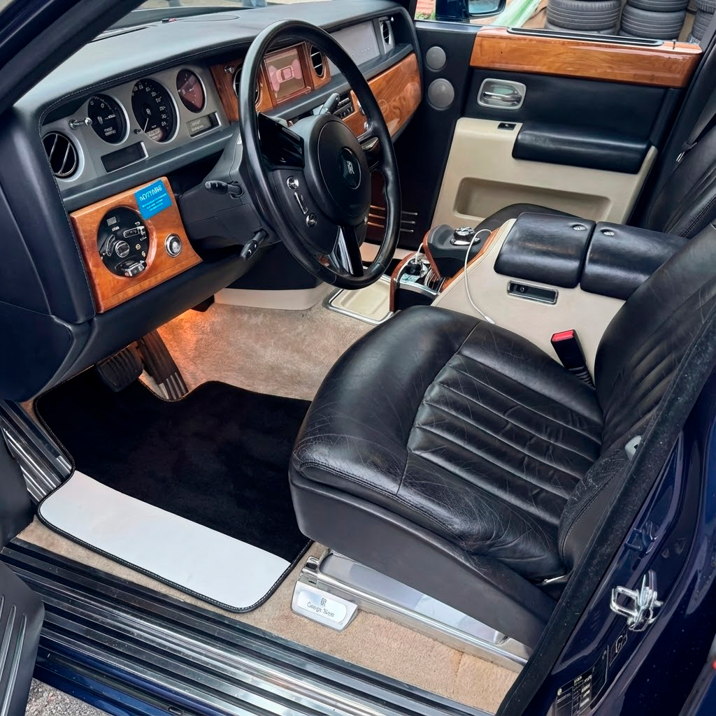 Fußmatten für Rolls Royce Phantom 2003–2016 Blau - AutoWin