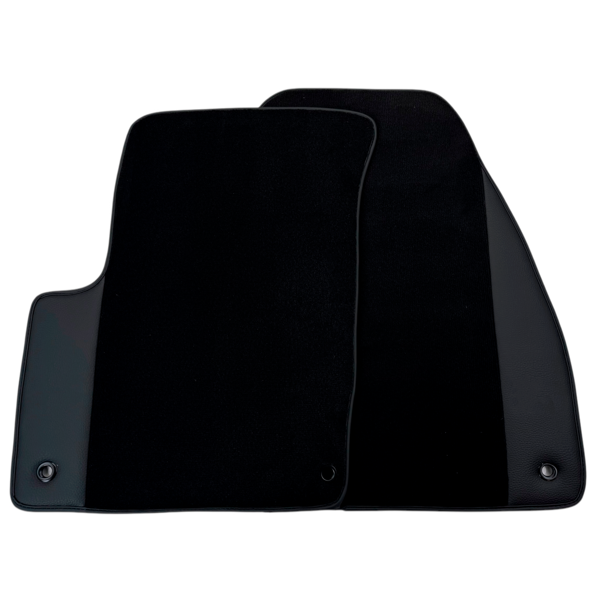 Black Floor Mats for Chevrolet Orlando 5-Seater (2011-2014) with Leather | AutoWin