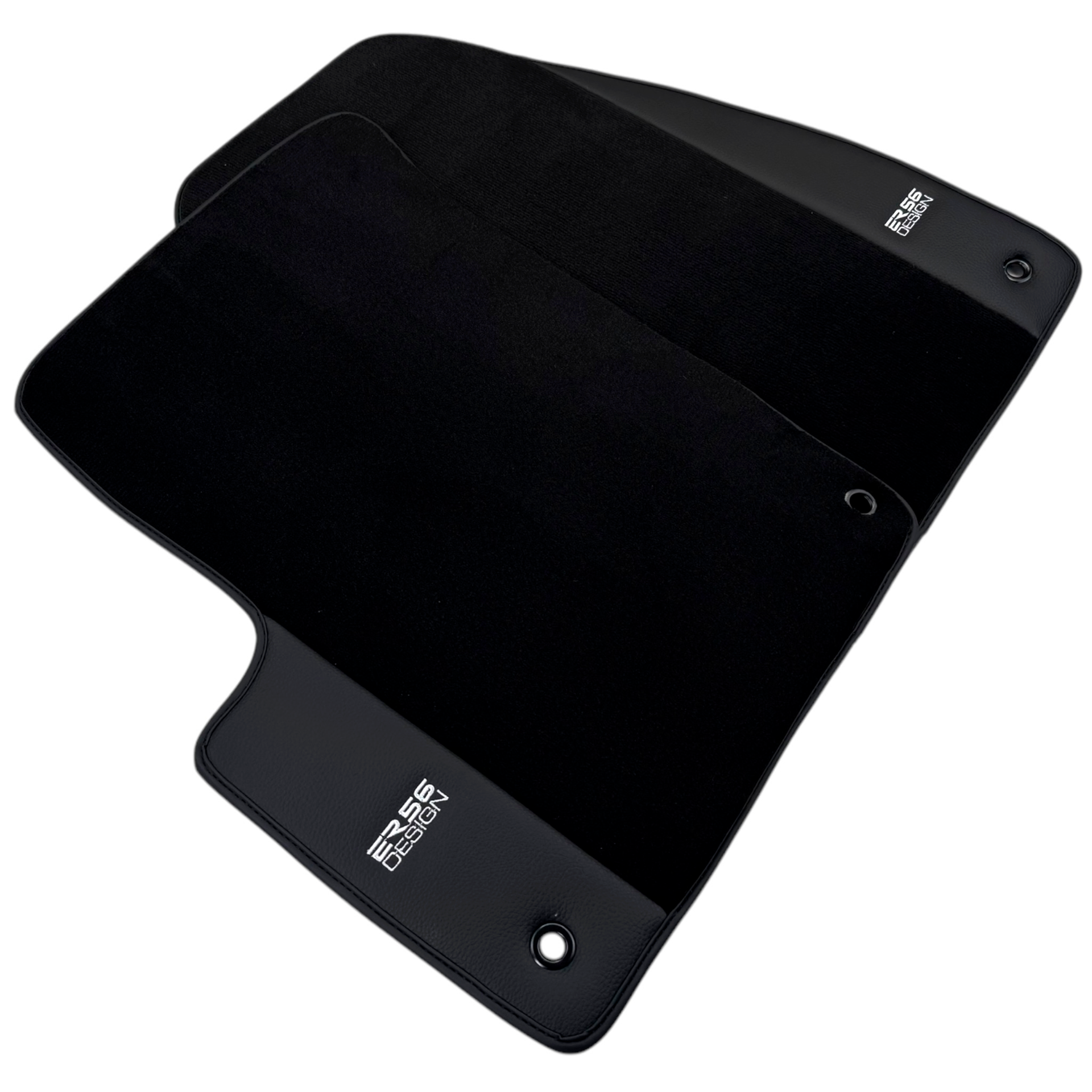 ER56 Design Black Floor Mats for Lincoln Zephyr (1936-1940) Sedan with Leather