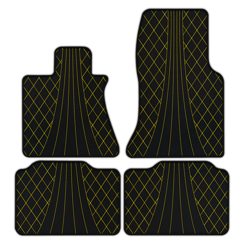 Customizable Leather Floor Mats with AW14 Pattern for Rolls Royce Phantom VIII (2017-2024)