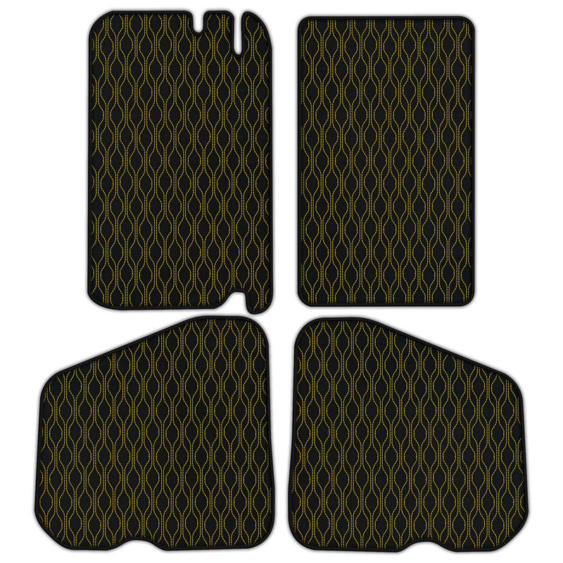 Customizable Leather Floor Mats with AW10 Pattern for Rolls-Royce Shadow (1965-1977)