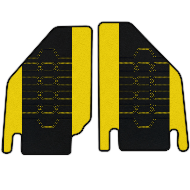 Customizable Leather Floor Mats with AH01 Pattern for Lamborghini Countach (1974–1990)