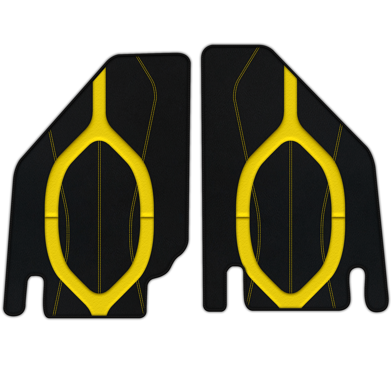 Customizable Leather Floor Mats with AW21 Pattern for Lamborghini Countach (1974–1990)