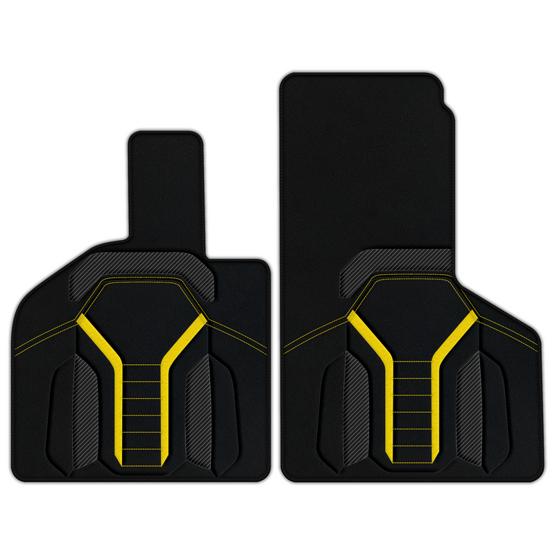 Customizable Leather Floor Mats with AW47 Pattern for Lamborghini Huracan STO (2021-2024)
