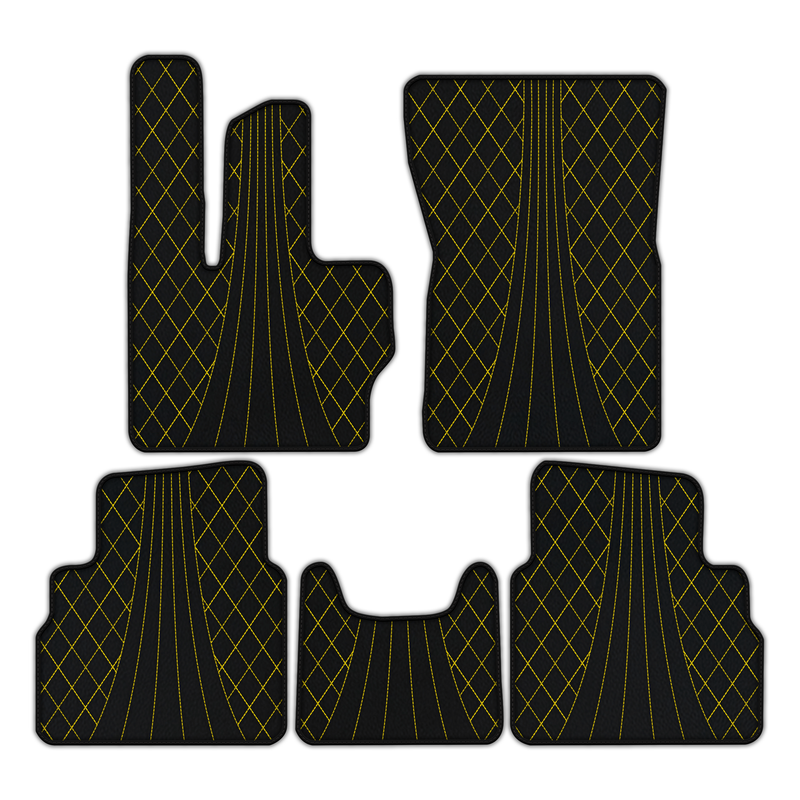 Customizable Leather Floor Mats with AW14 Pattern for Mercedes Benz G-Class W463 (2018-2023)