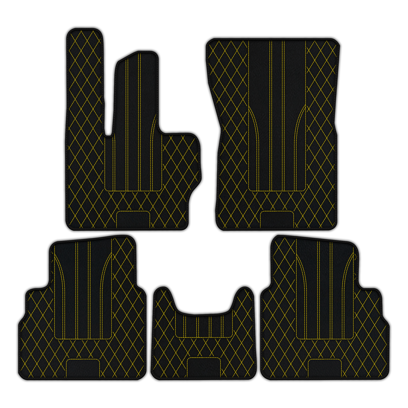Customizable Leather Floor Mats with AW16 Pattern for Mercedes Benz G-Class W463 (2018-2023)