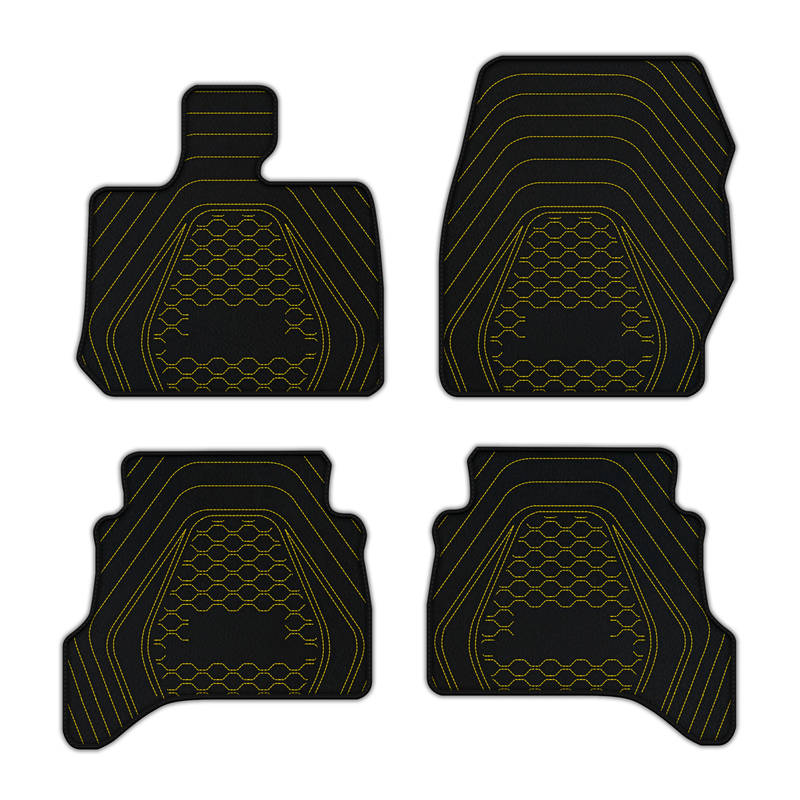 Customizable Leather Floor Mats with A1 Pattern for Land Rover Discovery (1998-2004)