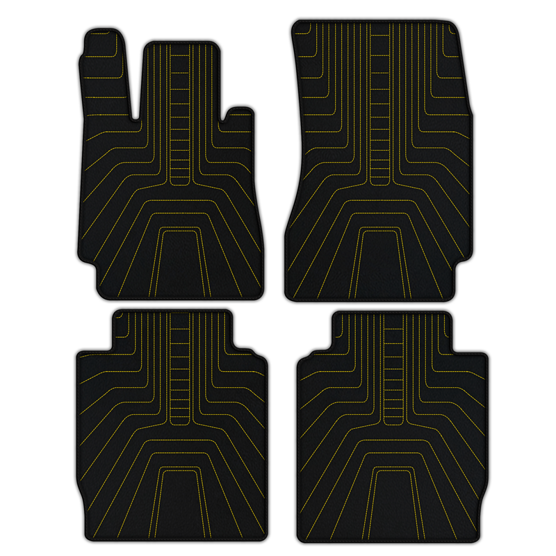 Customizable Leather Floor Mats with AW13 Pattern for Mercedes Benz Maybach 57S (2003-2013)