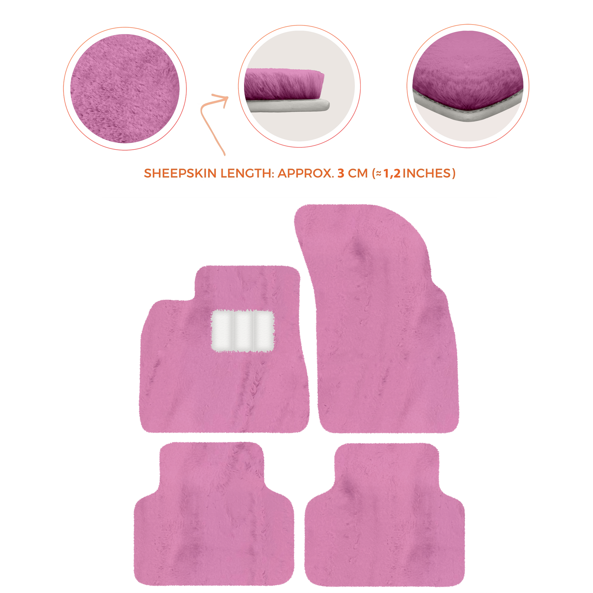 Premium Luxury Sheepskin Floor Mats for Bentley Bentayga 2015-2023