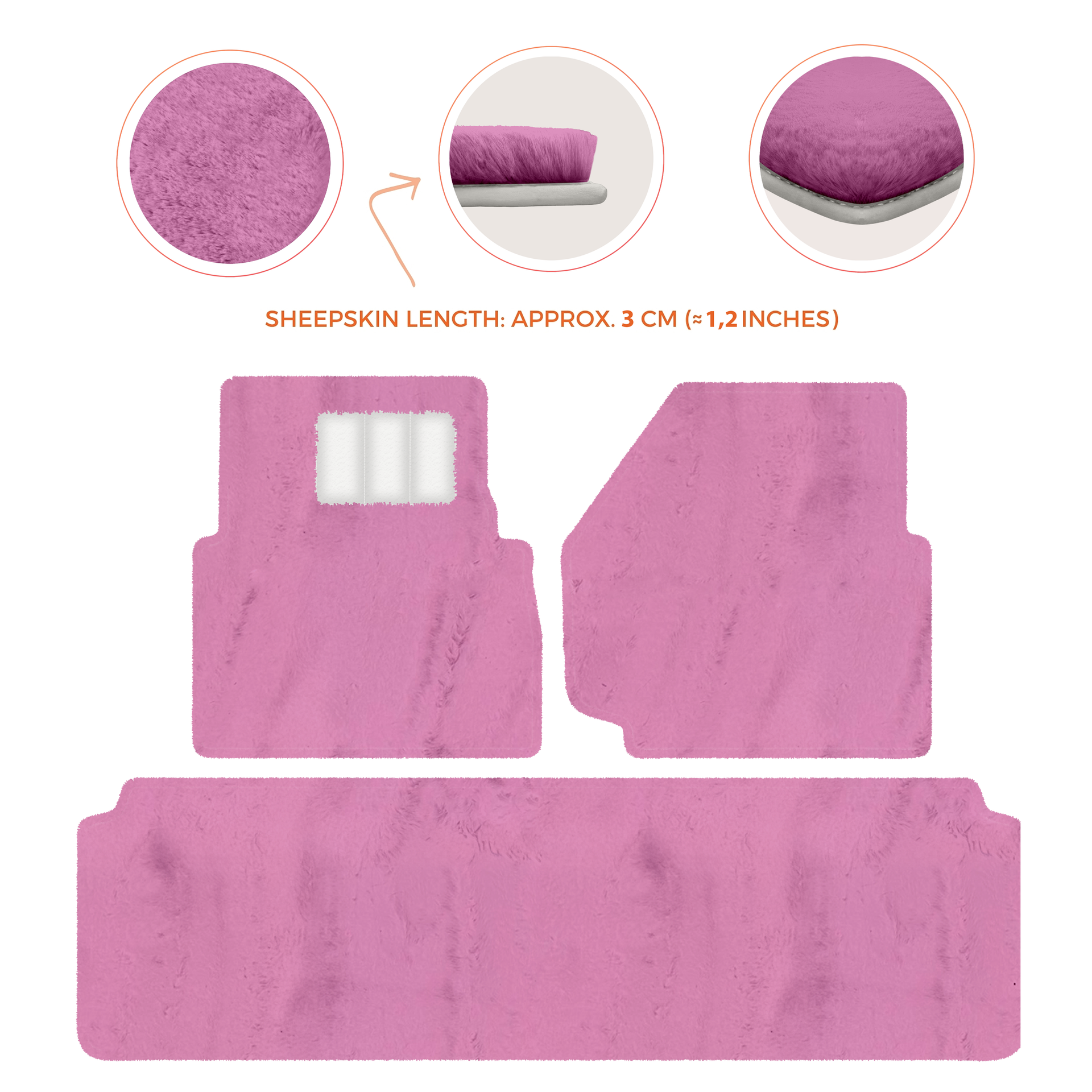 Luxurious Premium Sheepskin Floor Mats for Range Rover (2012-2022)