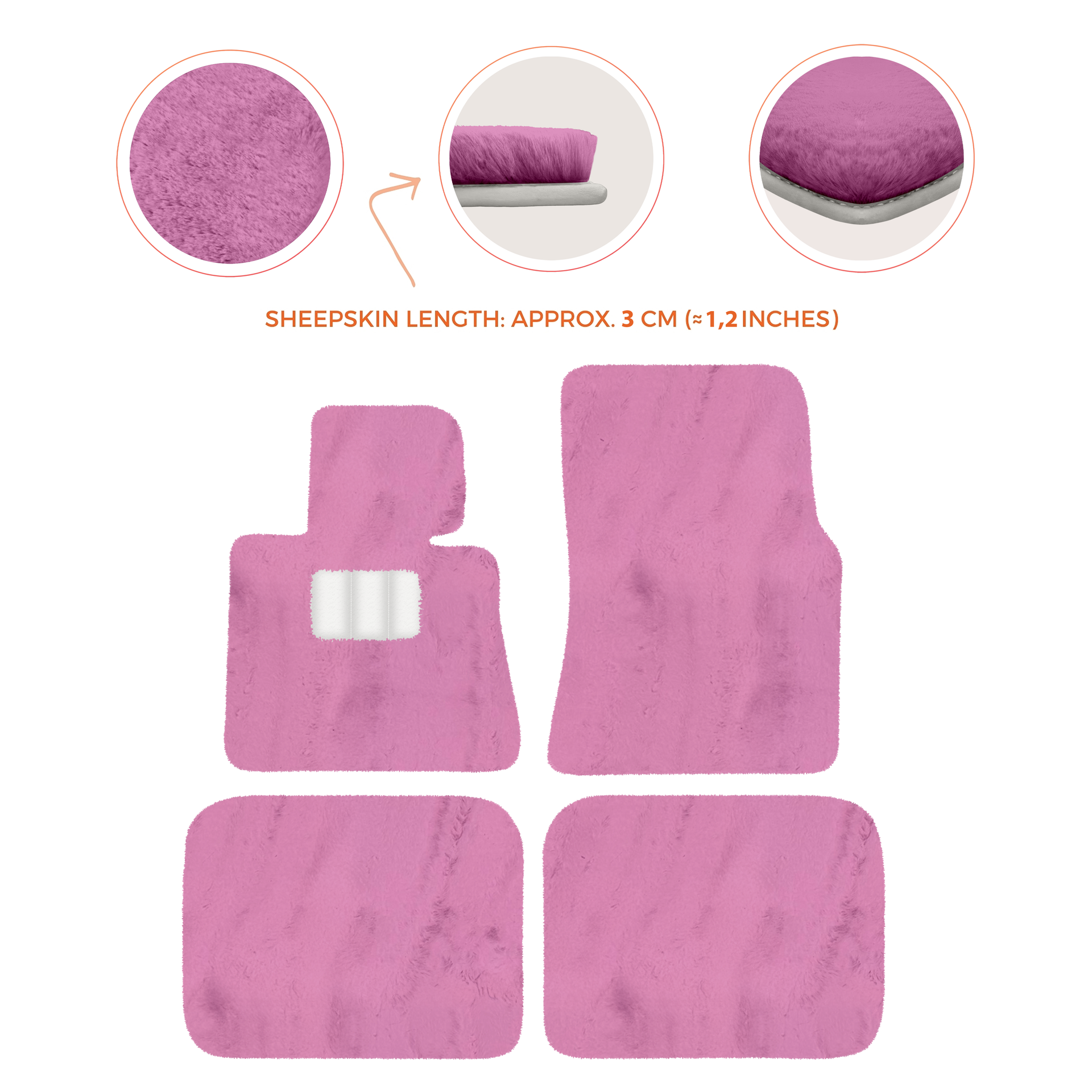 Luxury Sheepskin Floor Mats for Rolls-Royce Ghost Series I (2010-2014)