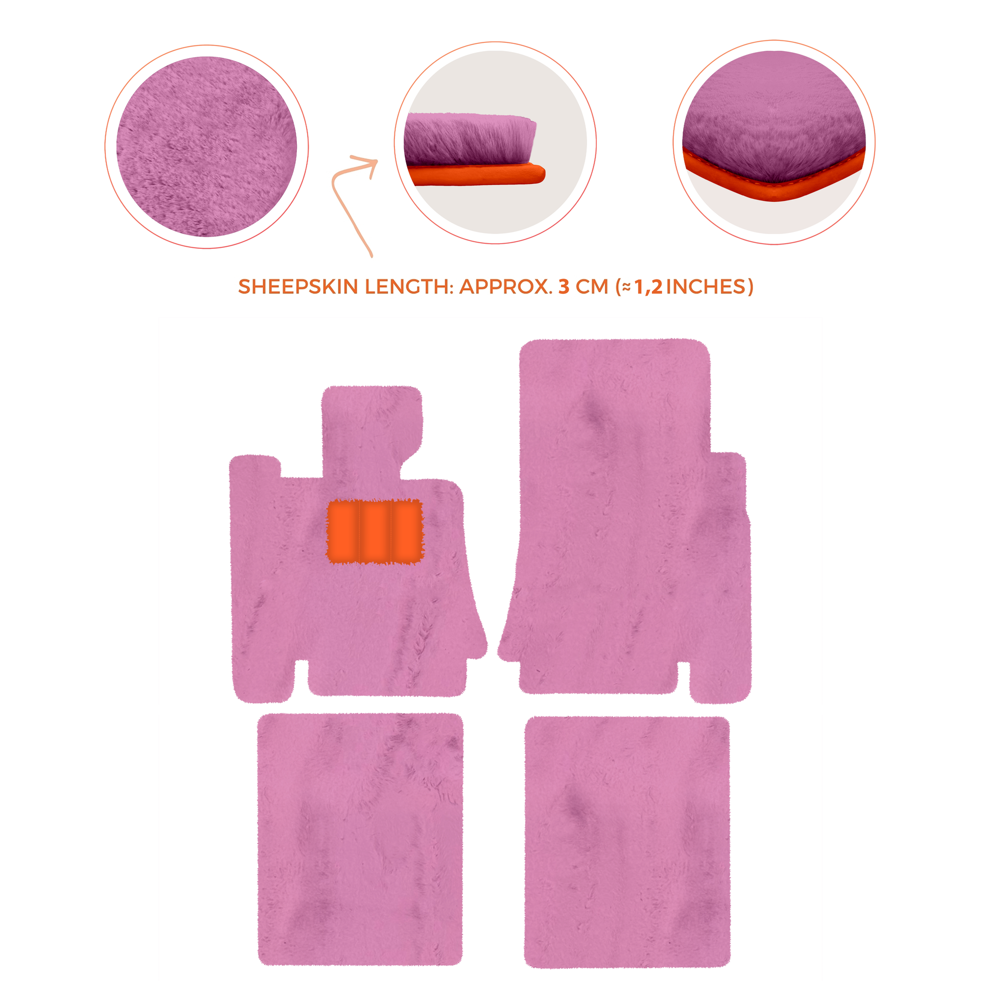 Premium Sheepskin Floor Mats for Bentley Mulsanne (2010-2020)