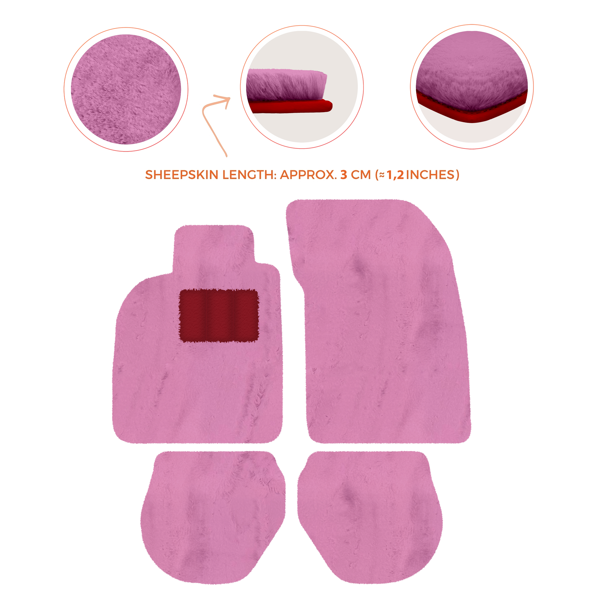 Customizable Floor Mats From Carpet With Leather for Porsche 911 - 993 (1994-1998) - AutoWin