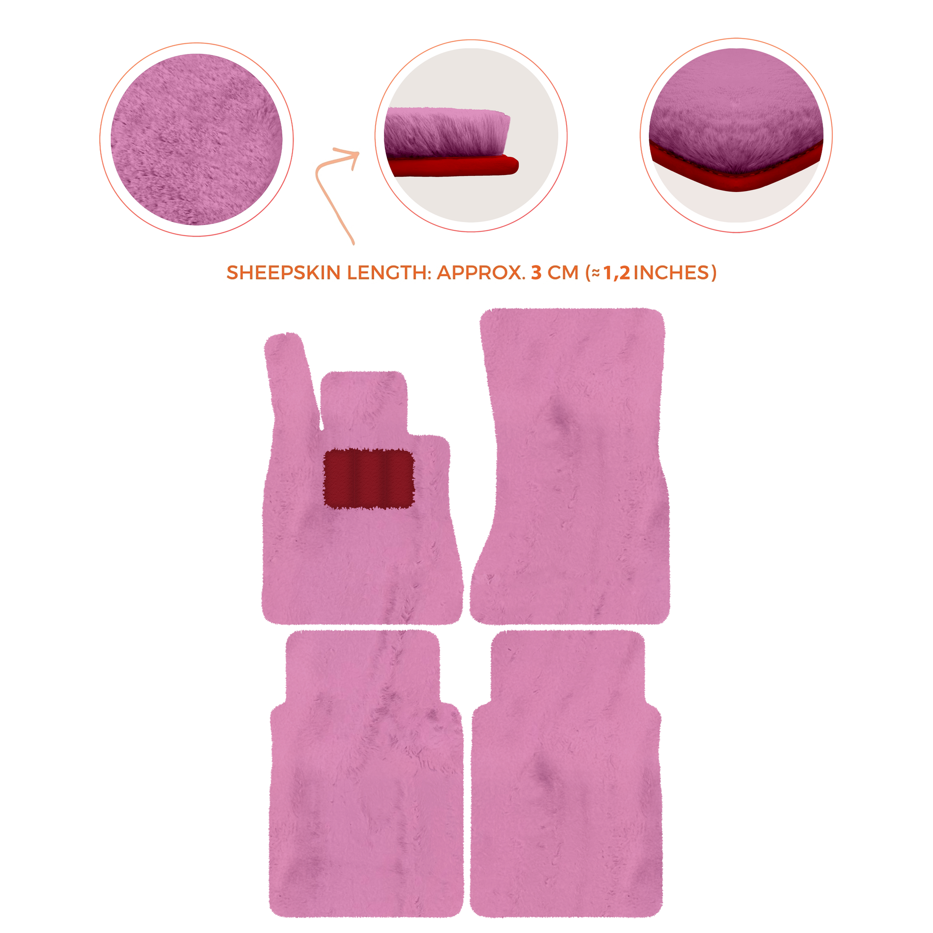 Luxury Sheepskin Floor Mats for Mercedes-Benz G-Class W463 (2018-2023)