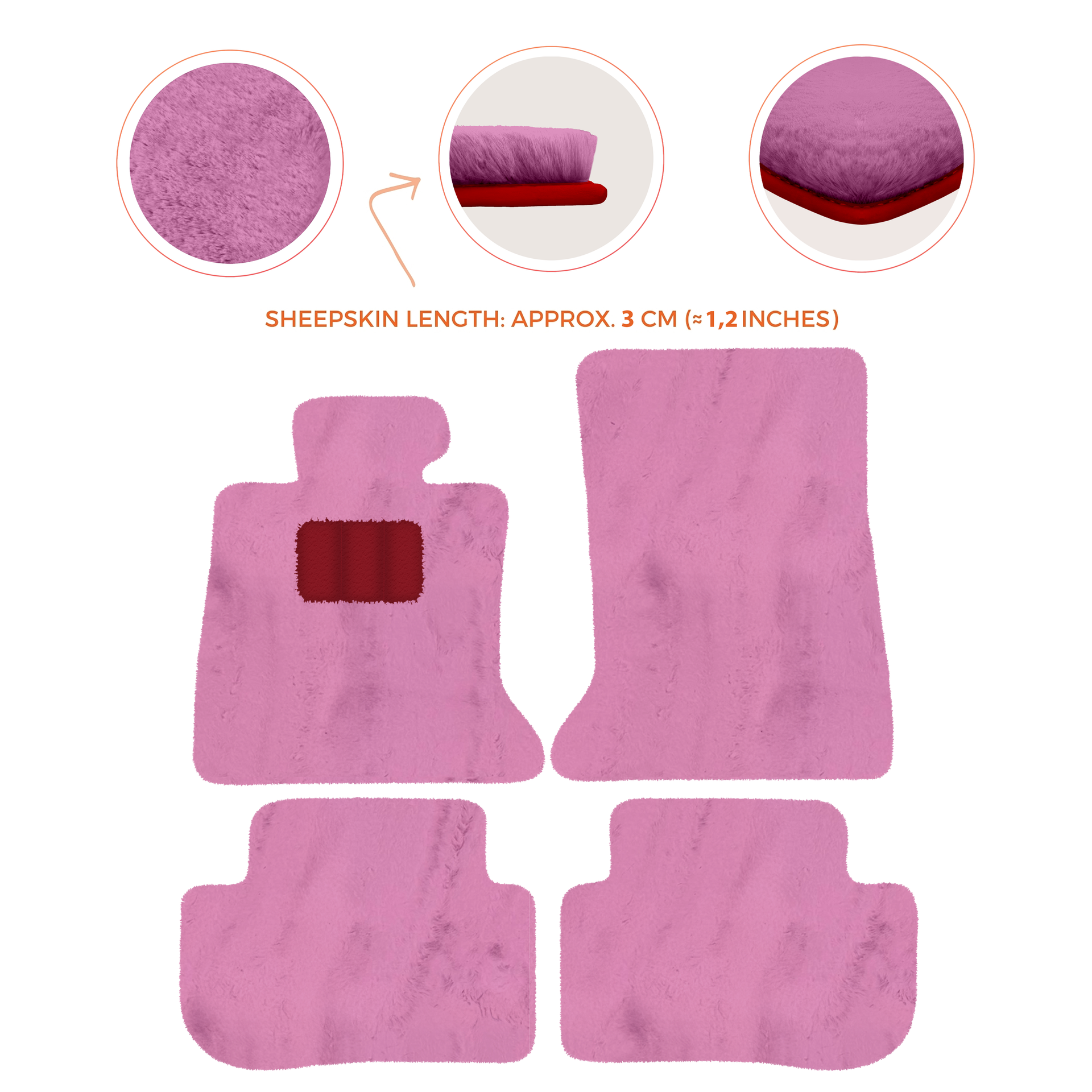 Premium Sheepskin Floor Mats for Rolls-Royce RR2 Dawn (2015-2023)