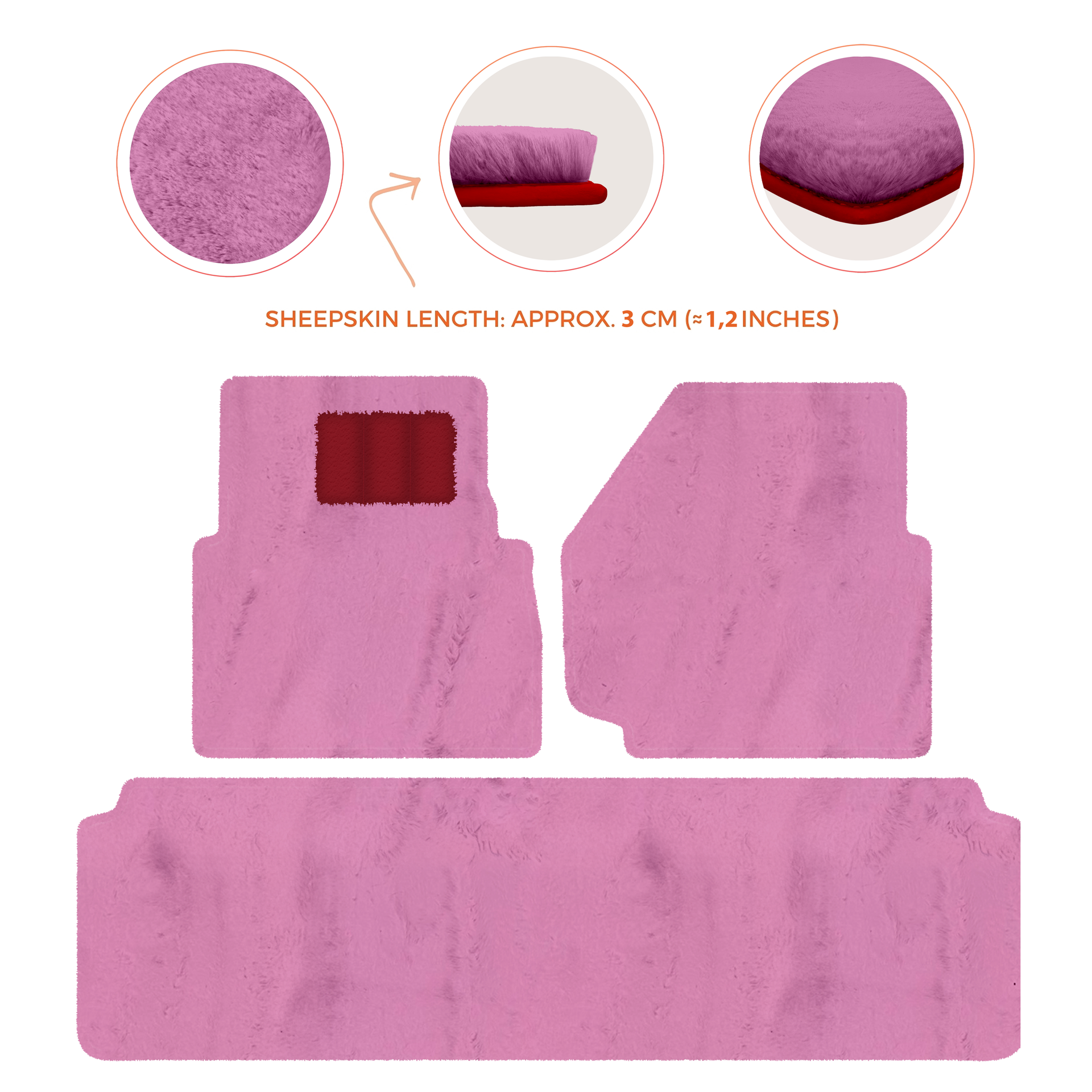 Luxurious Premium Sheepskin Floor Mats for Range Rover (2012-2022)