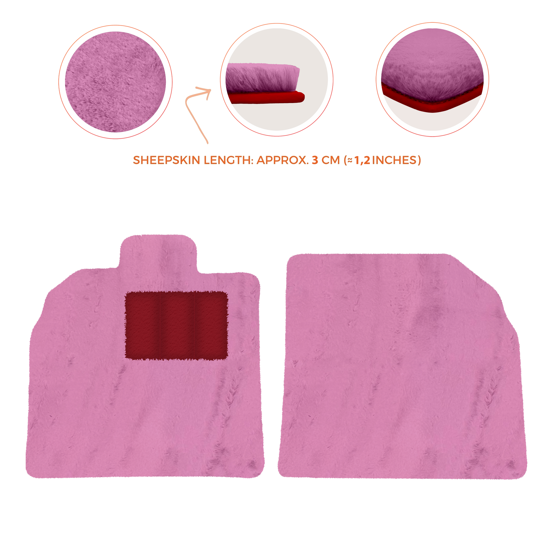 Customizable Black Floor Mats for Lamborghini Aventador SV | Orange Edition - AutoWin.EU