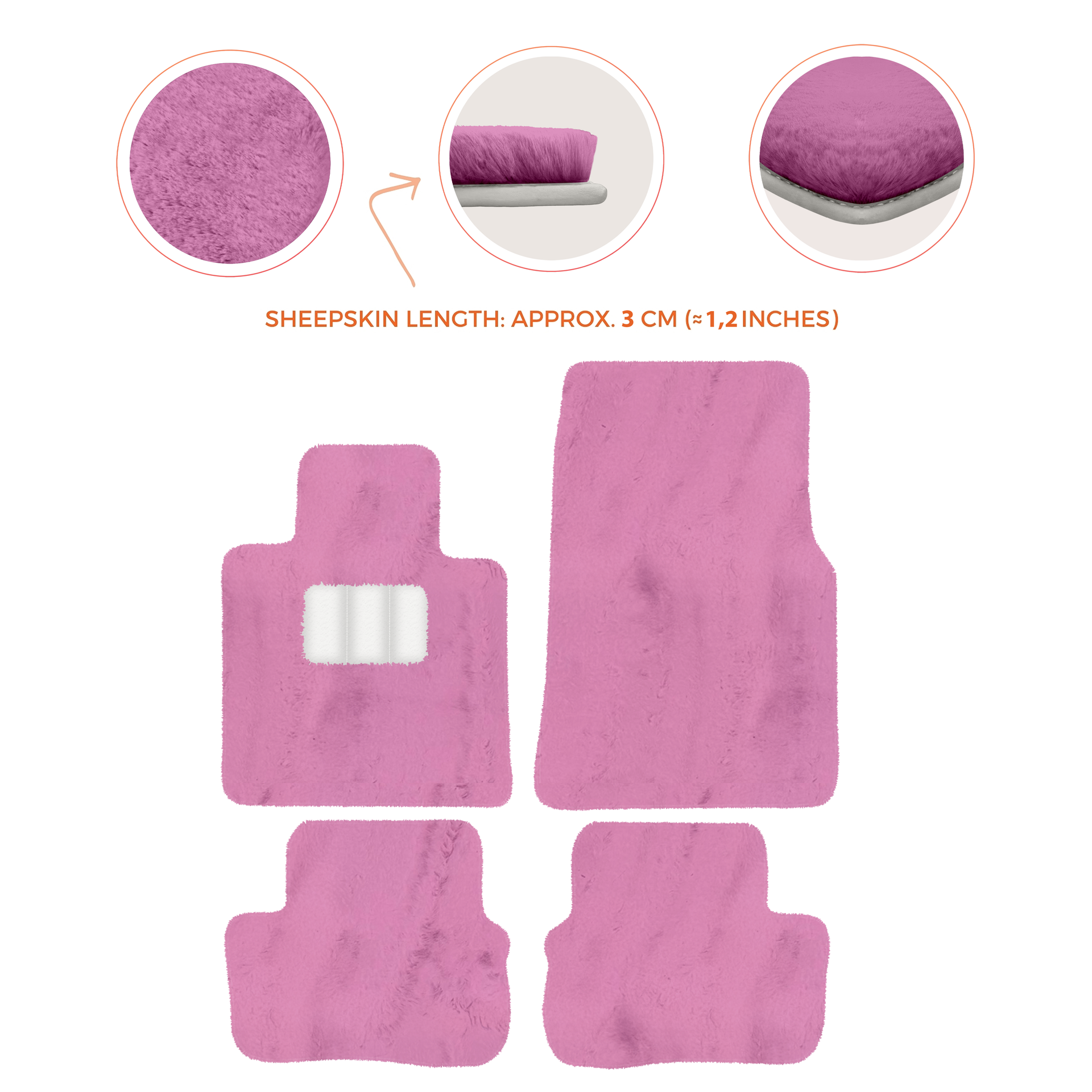 Premium Sheepskin Floor Mats for Rolls-Royce Cullinan (2018-2025)