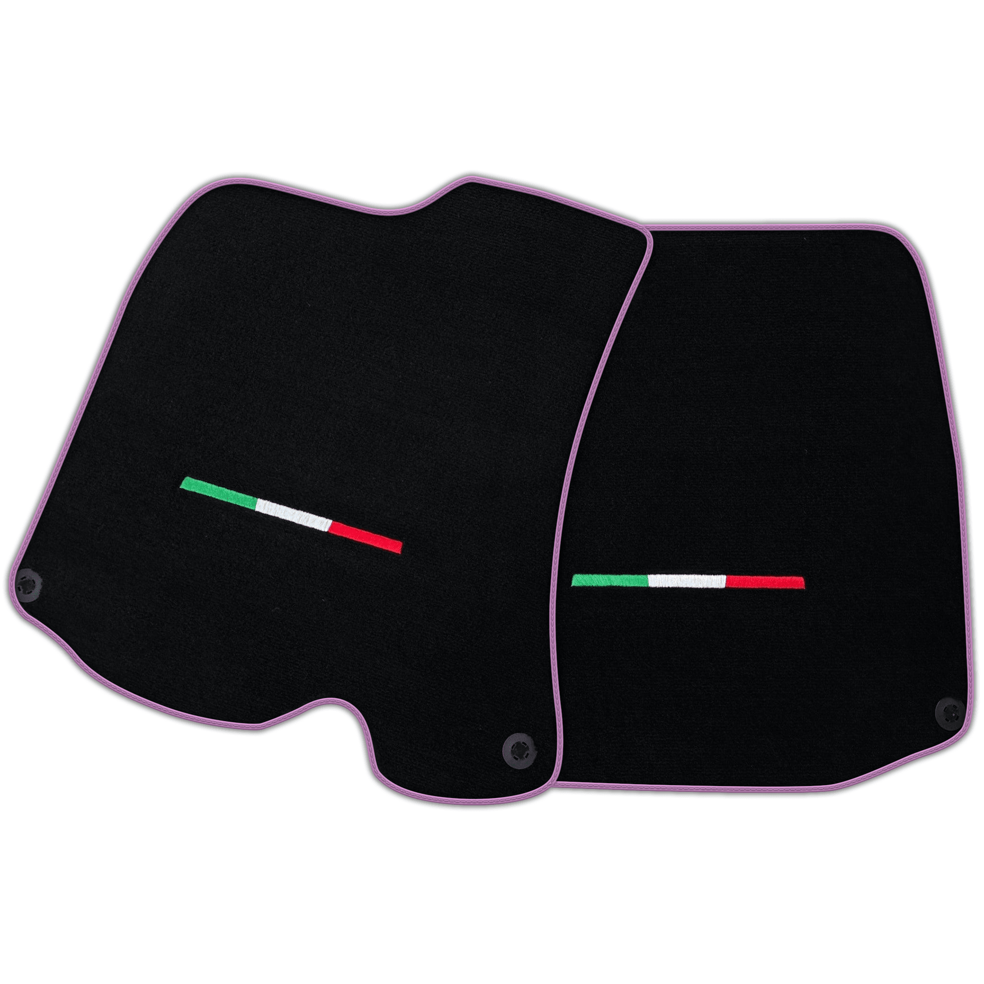 Black Floor Mats For Ferrari Portofino (2018-2023) Italian Edition