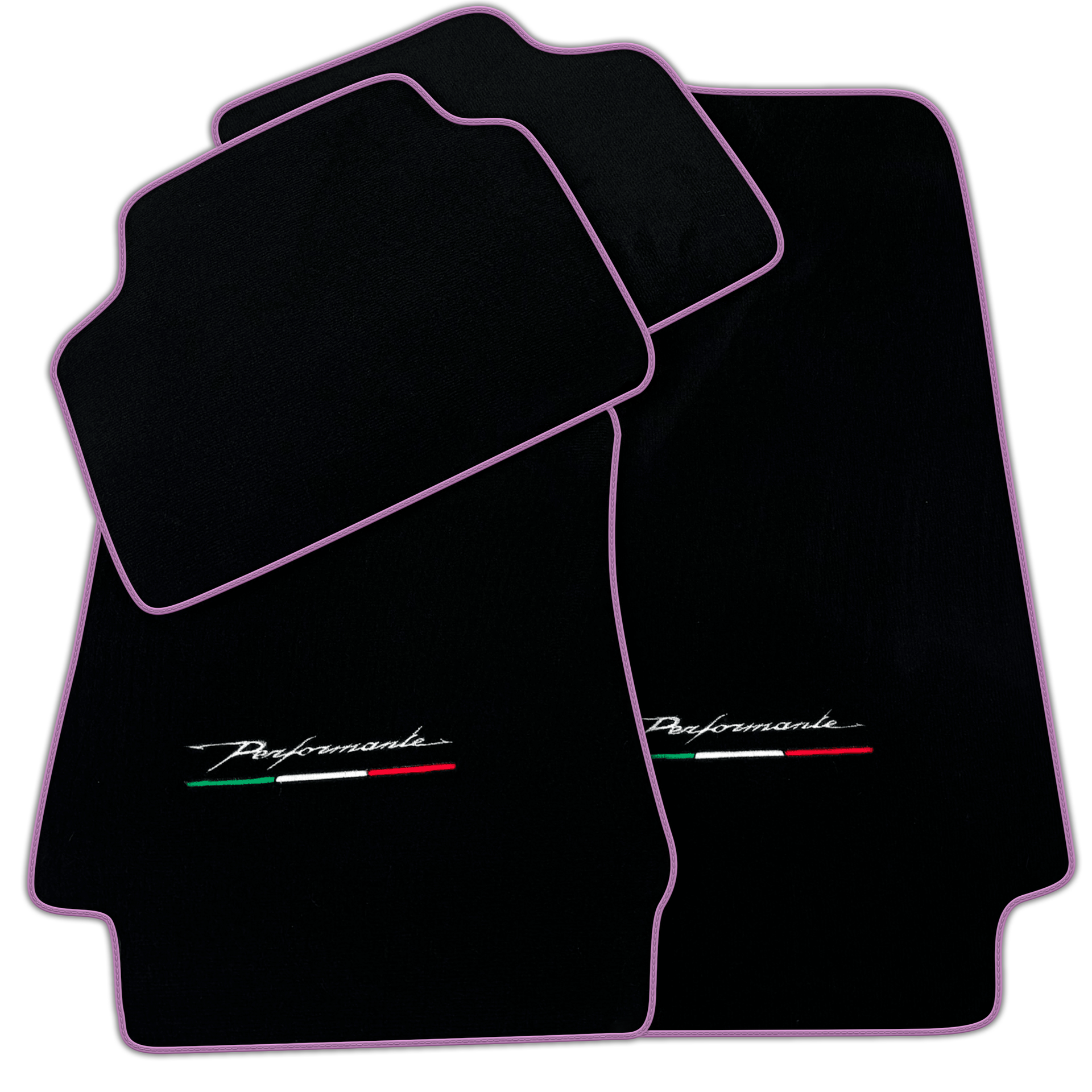 Black Floor Mats for Alfa Romeo Giulia (2016-2024) All Wheel Drive Performante