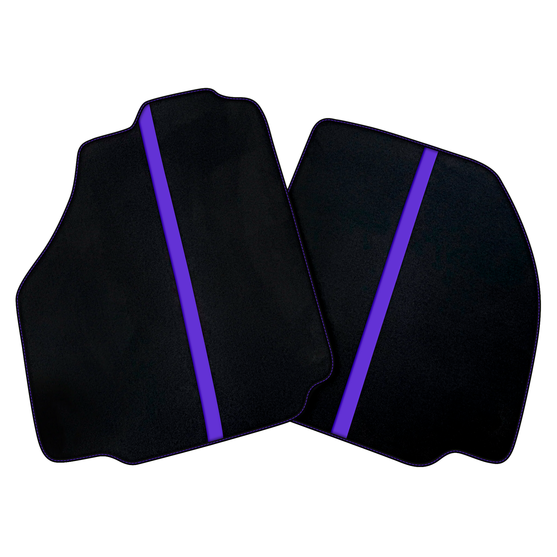 Black Car Floor Mats with Leather Line for Ferrari 488 Spider (2016-2022) | Various Colors