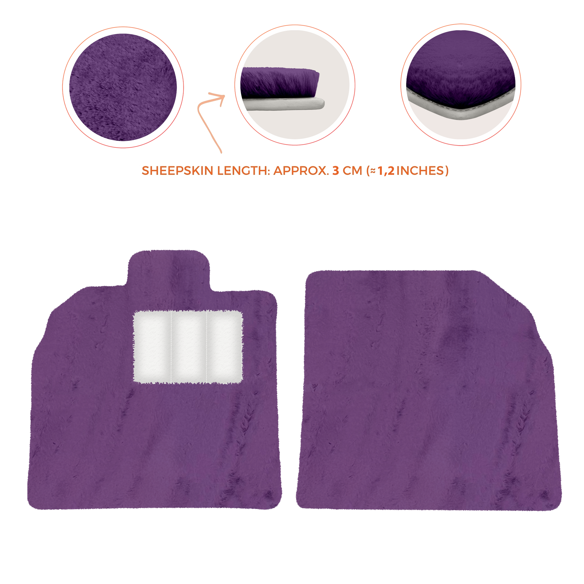 Customizable Black Floor Mats for Lamborghini Aventador SV | Orange Edition - AutoWin.EU