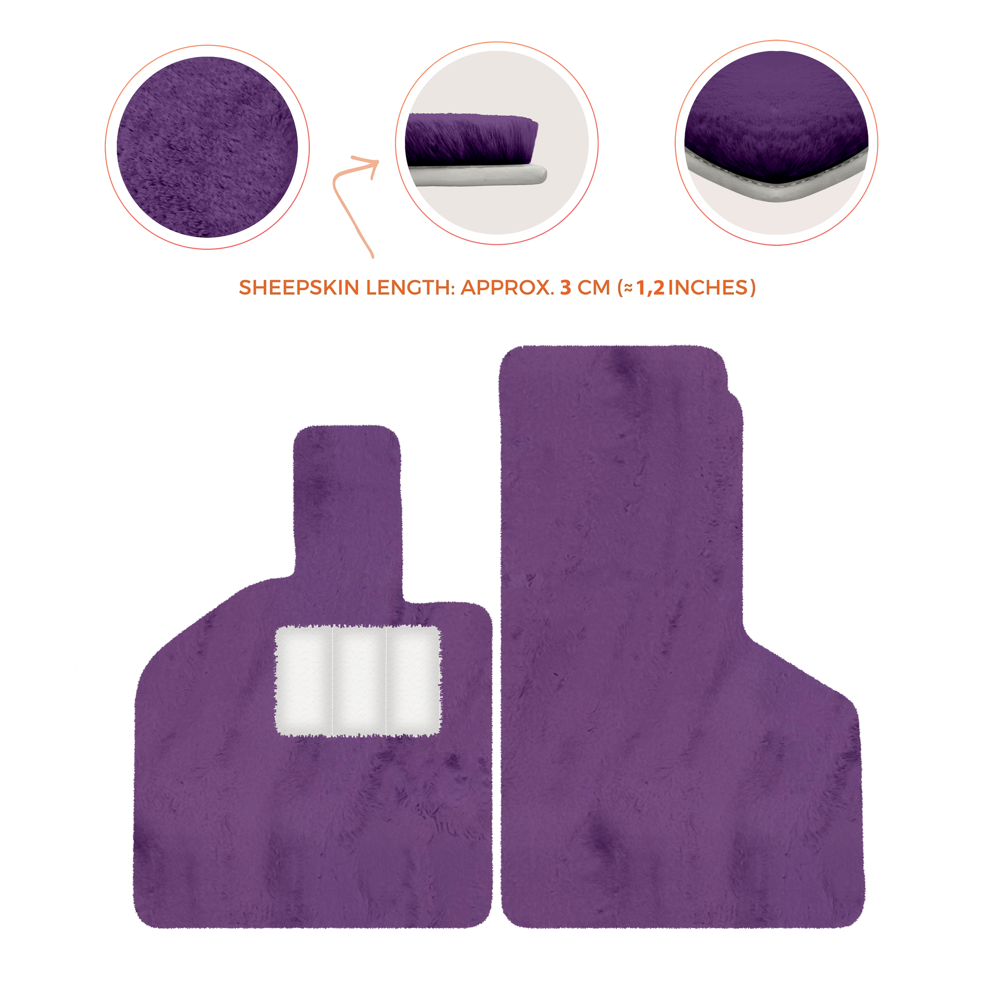 Luxury Sheepskin Floor Mats for Lamborghini Gallardo (2004-2014)