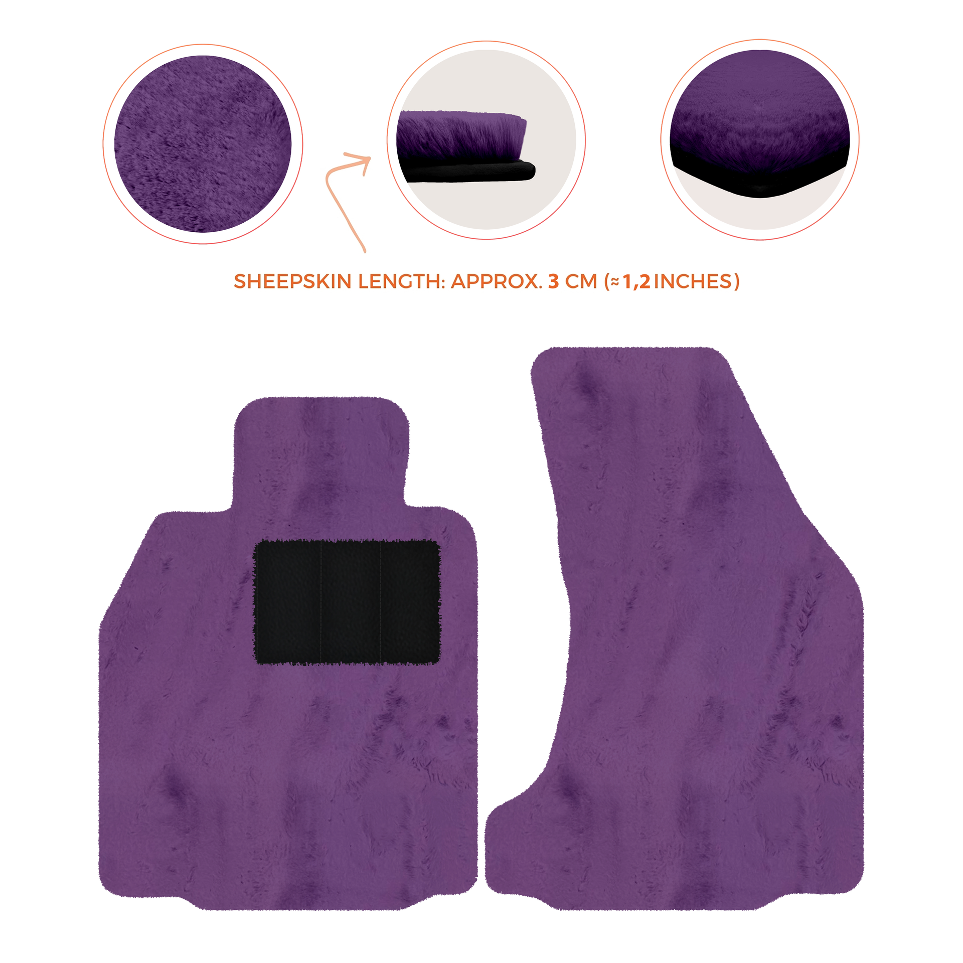 Premium Sheepskin Floor Mats for Porsche 718 Boxster (2016-2023)