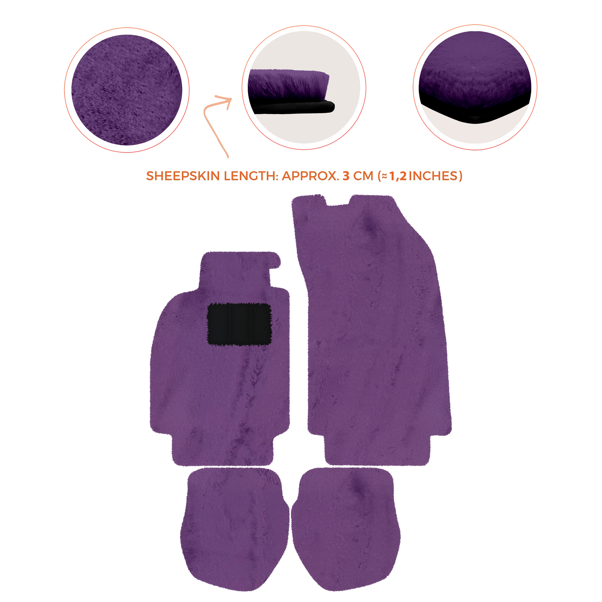 Schwarze Fußmatten für Porsche 911 - 964 (1989-1994) mit Carbon - AutoWin