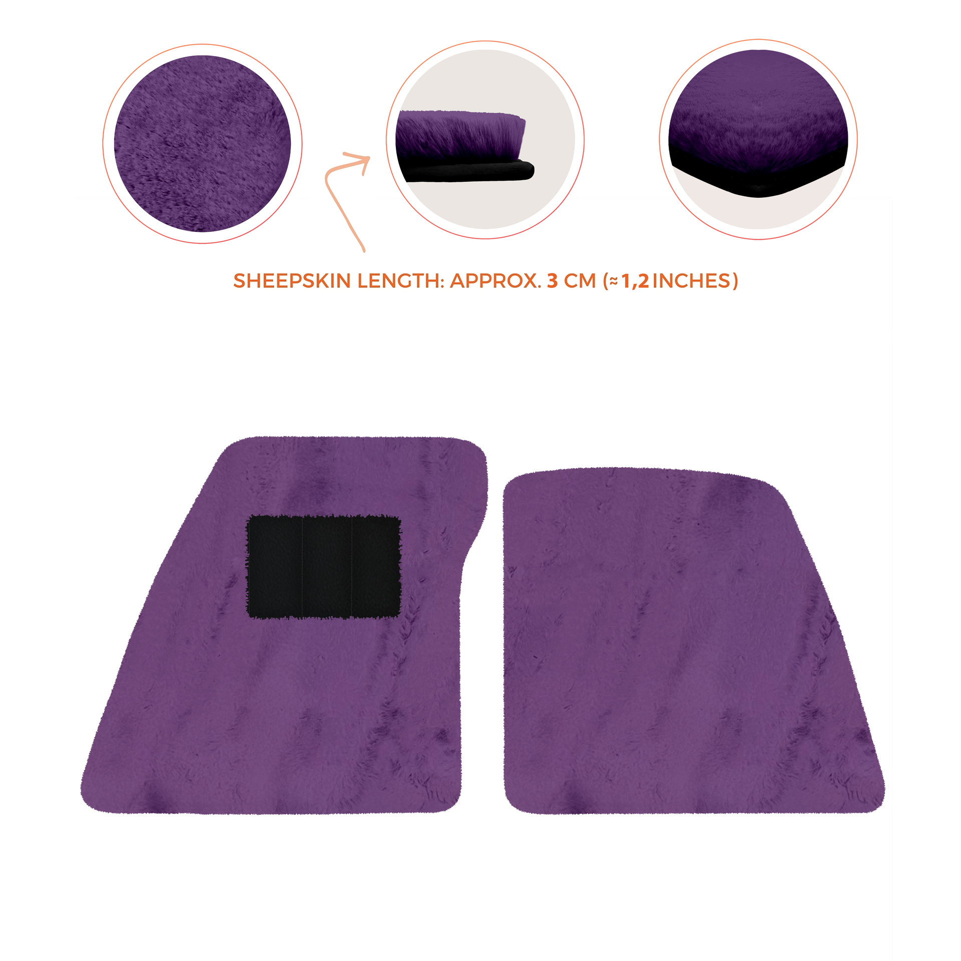 Premium Sheepskin Floor Mats for Ferrari 296 GTS (2022-2025)