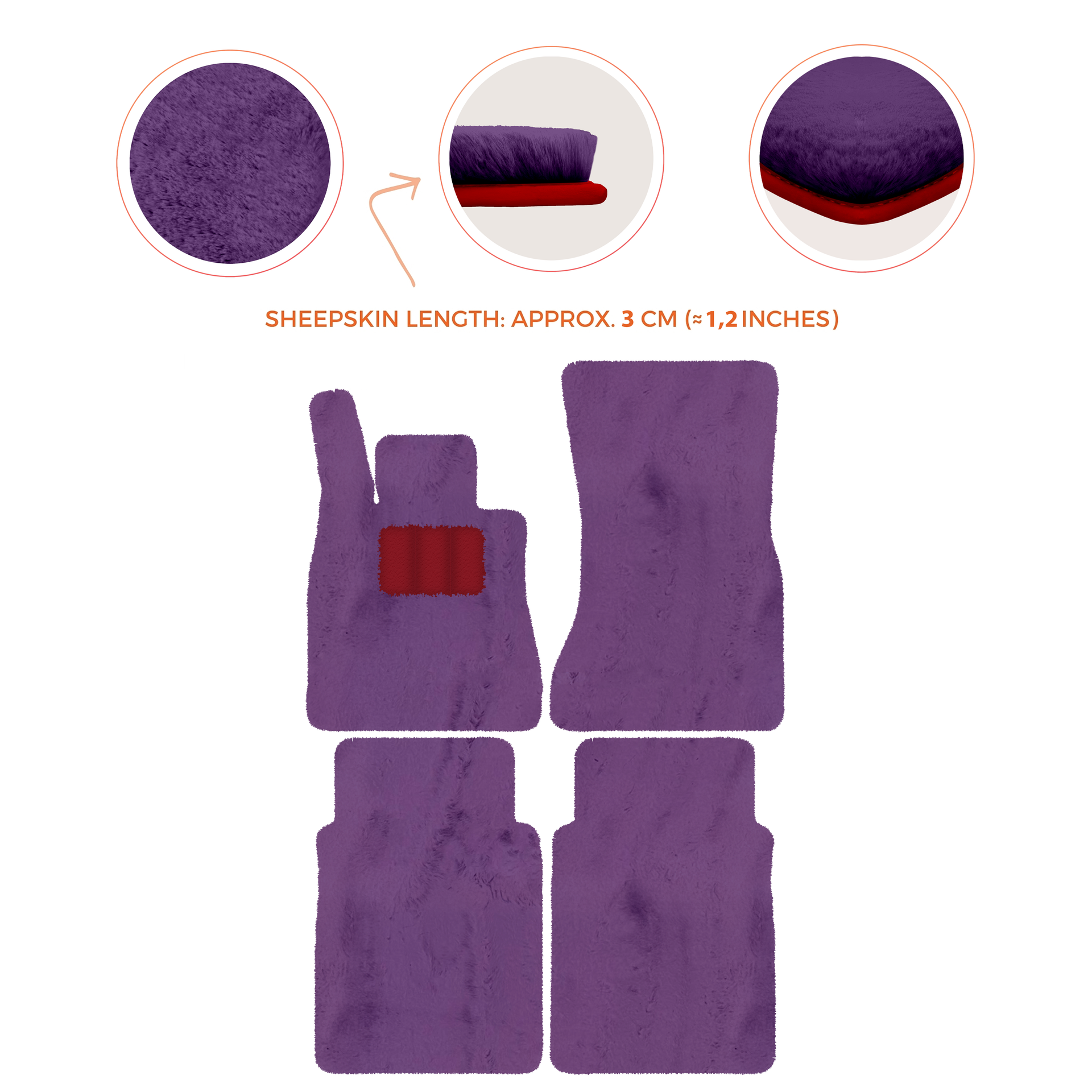 Luxury Sheepskin Floor Mats for Mercedes-Benz G-Class W463 (2018-2023)