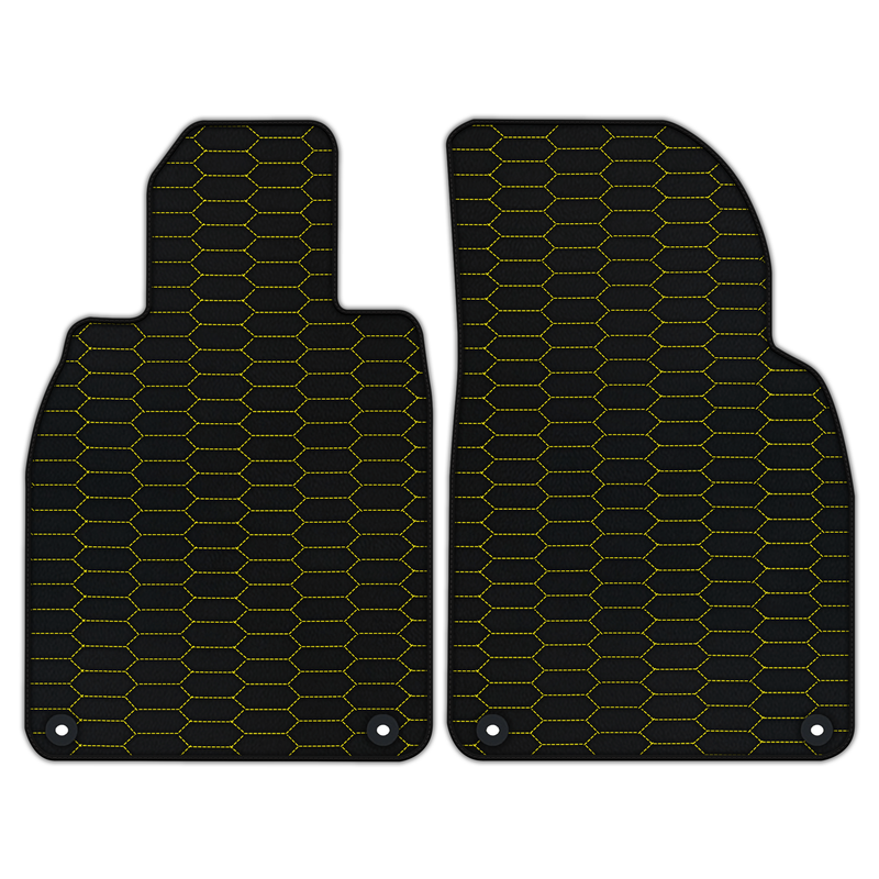 Alfombrillas de cuero personalizables con patrón Raptor Hex para Porsche 981 Boxster (2013-2016)