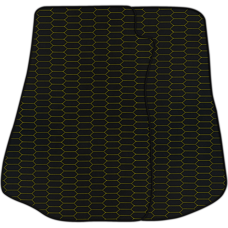 Tapis de voiture en cuir personnalisables avec motif hexagonal Raptor pour Chevrolet Corvette C3 (1968-1982)