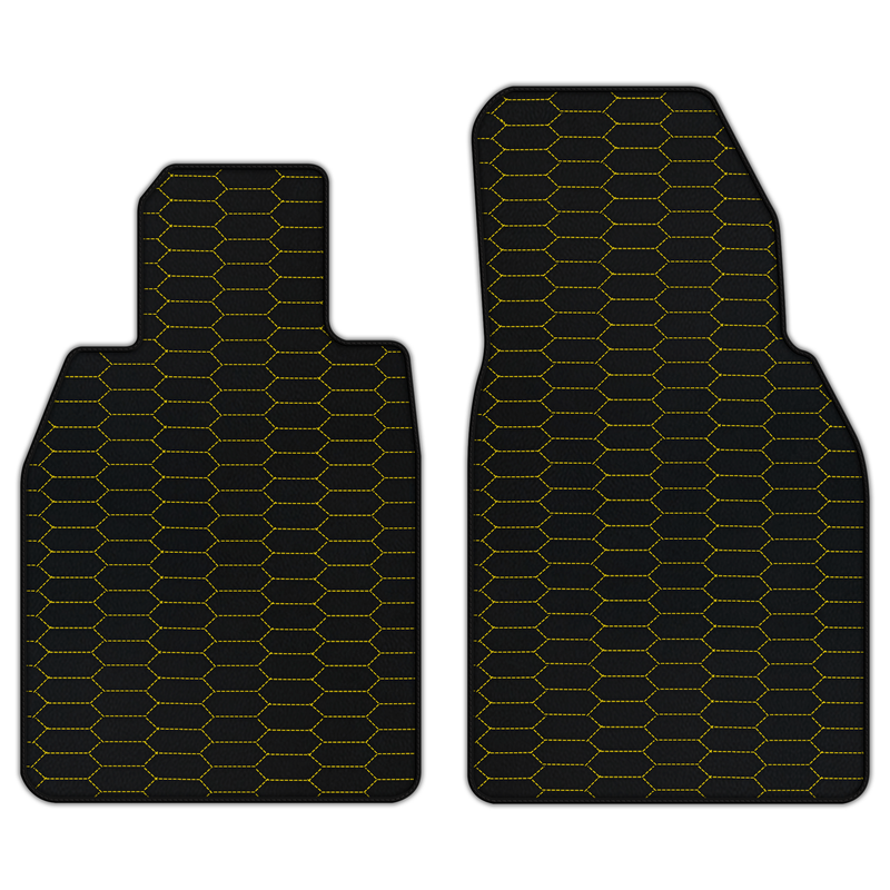 Customizable Leather Floor Mats with Raptor Hex Pattern for Porsche 911 GT3 (992) 2021–2026