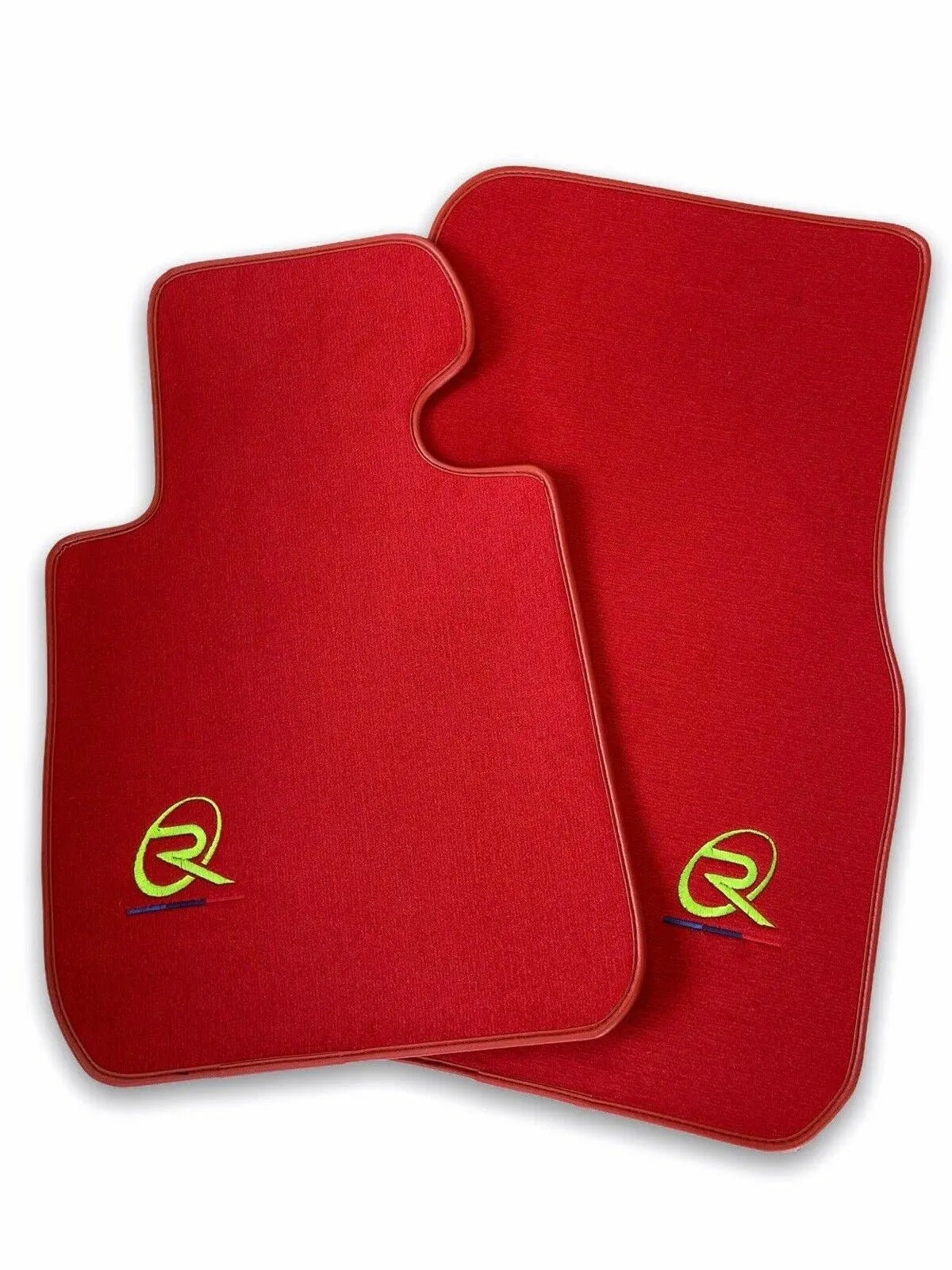 Red Floor Mats For BMW F74 Gran Coupe (2025-2026) ROVBUT Brand Tailored Set Perfect Fit Green SNIP Collection - AutoWin