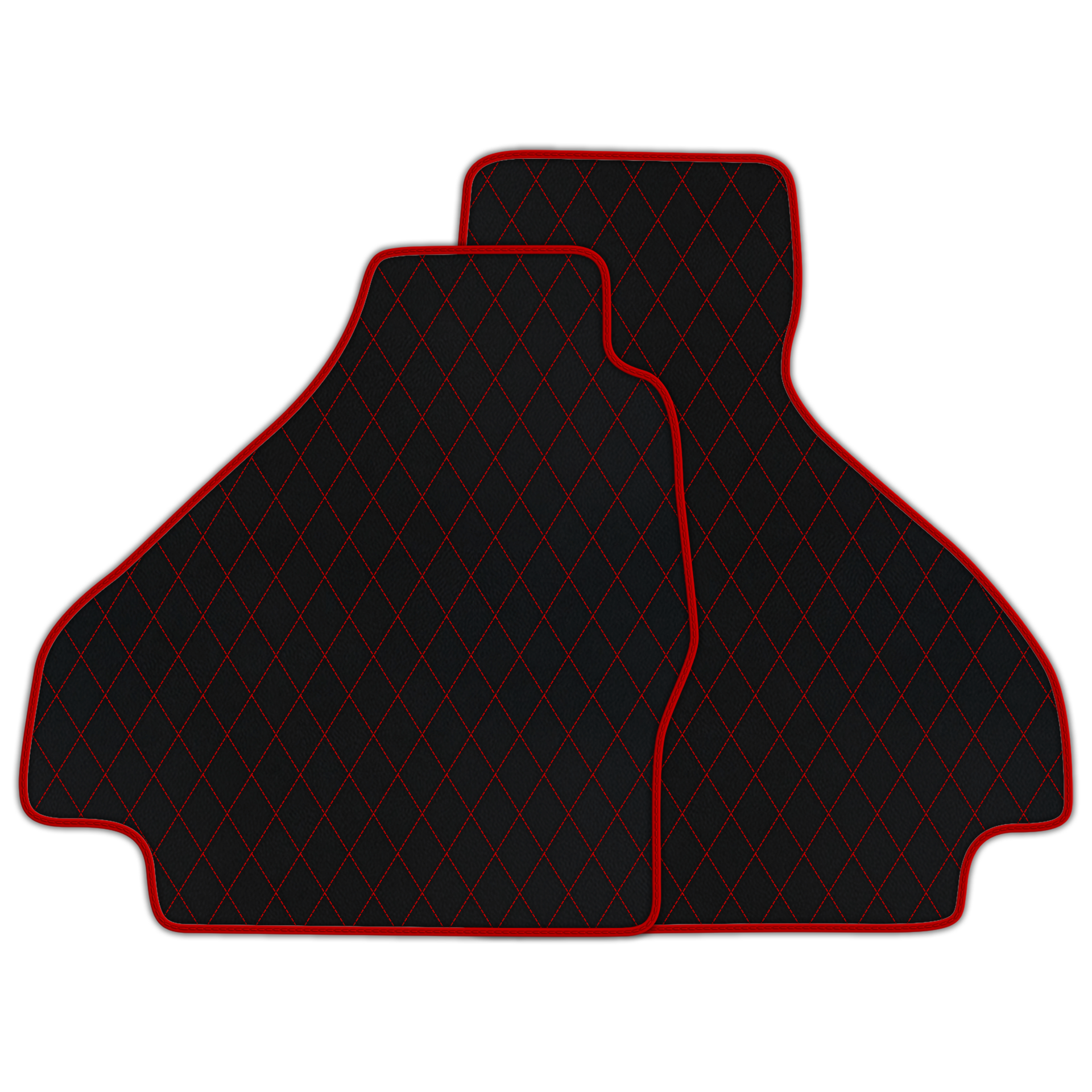 Premium Black Leather Floor Mats for Ferrari Mondial (1983-1993)