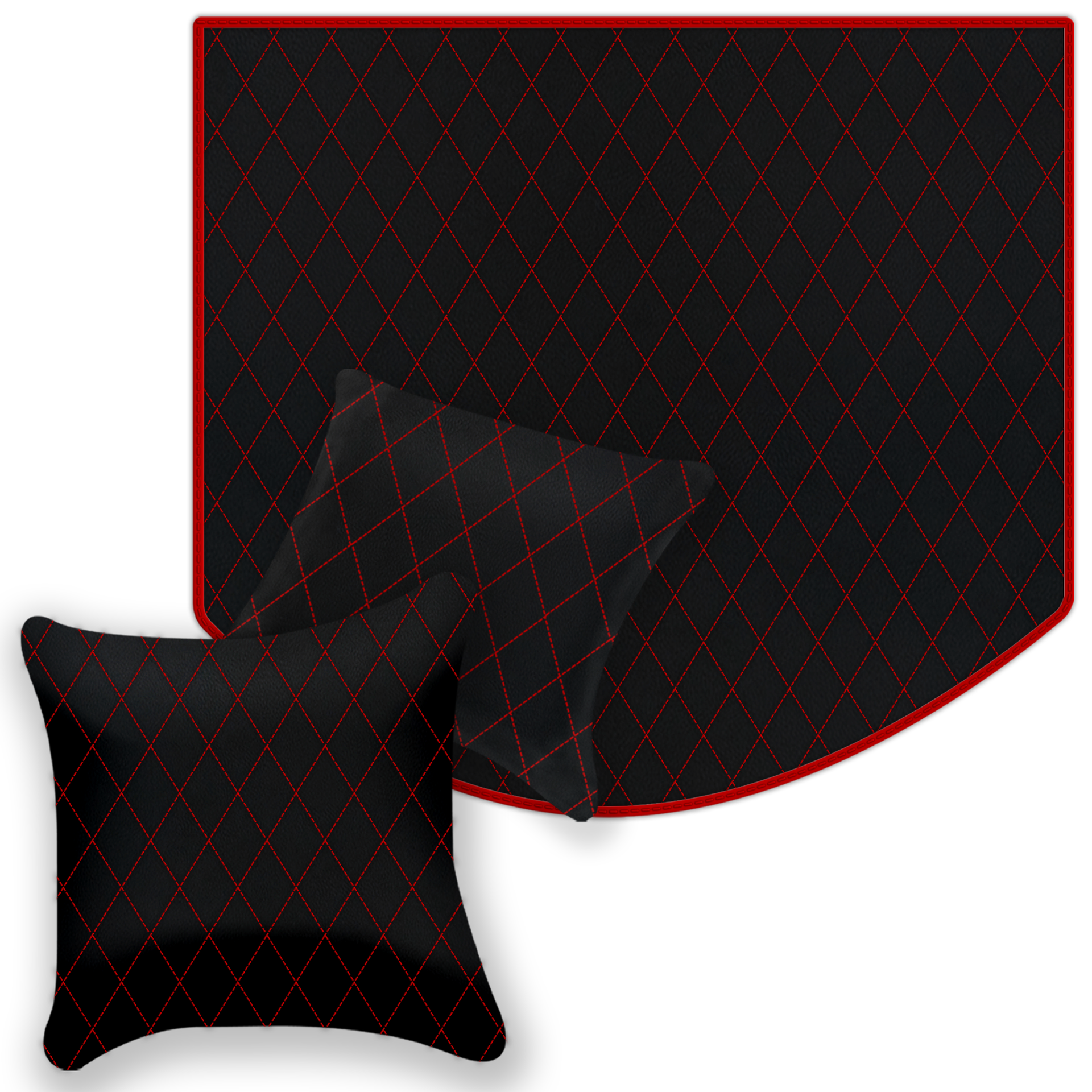 Premium Black Leather Floor Mats for Ferrari Mondial (1983-1993)