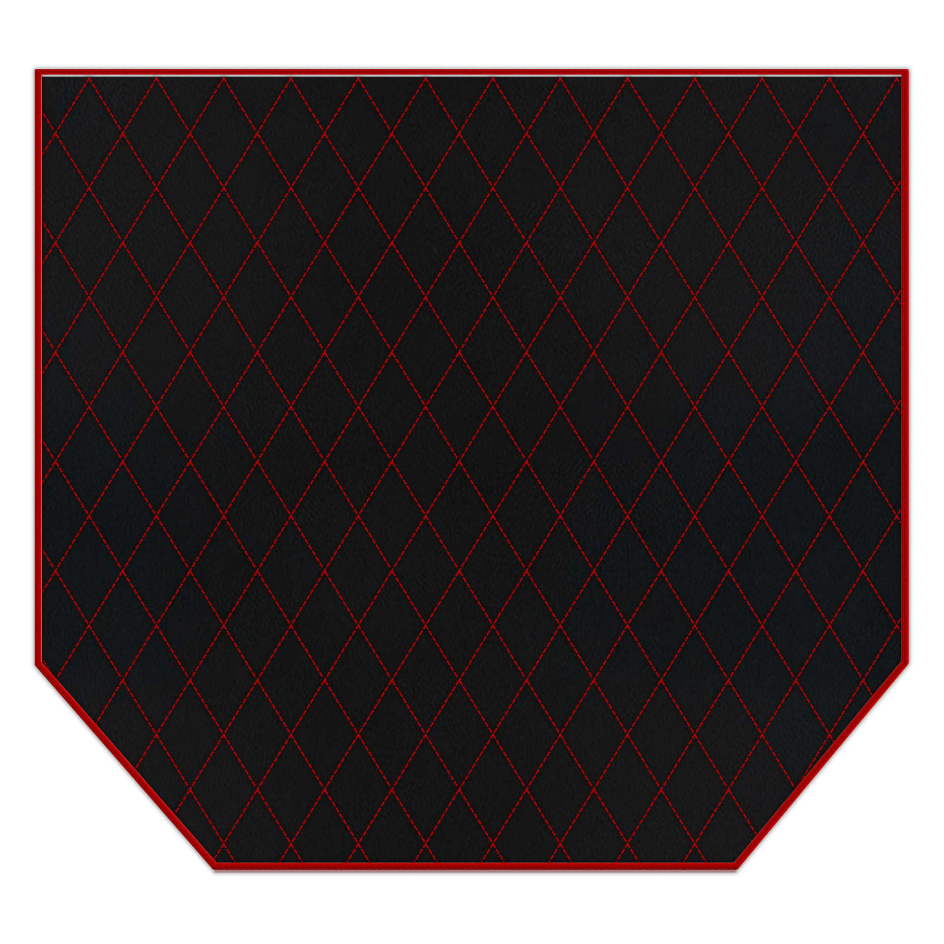 Tappetini per auto neri per Ferrari 360 Modena 1999-2005 con pelle Alcantara rossa - AutoWin