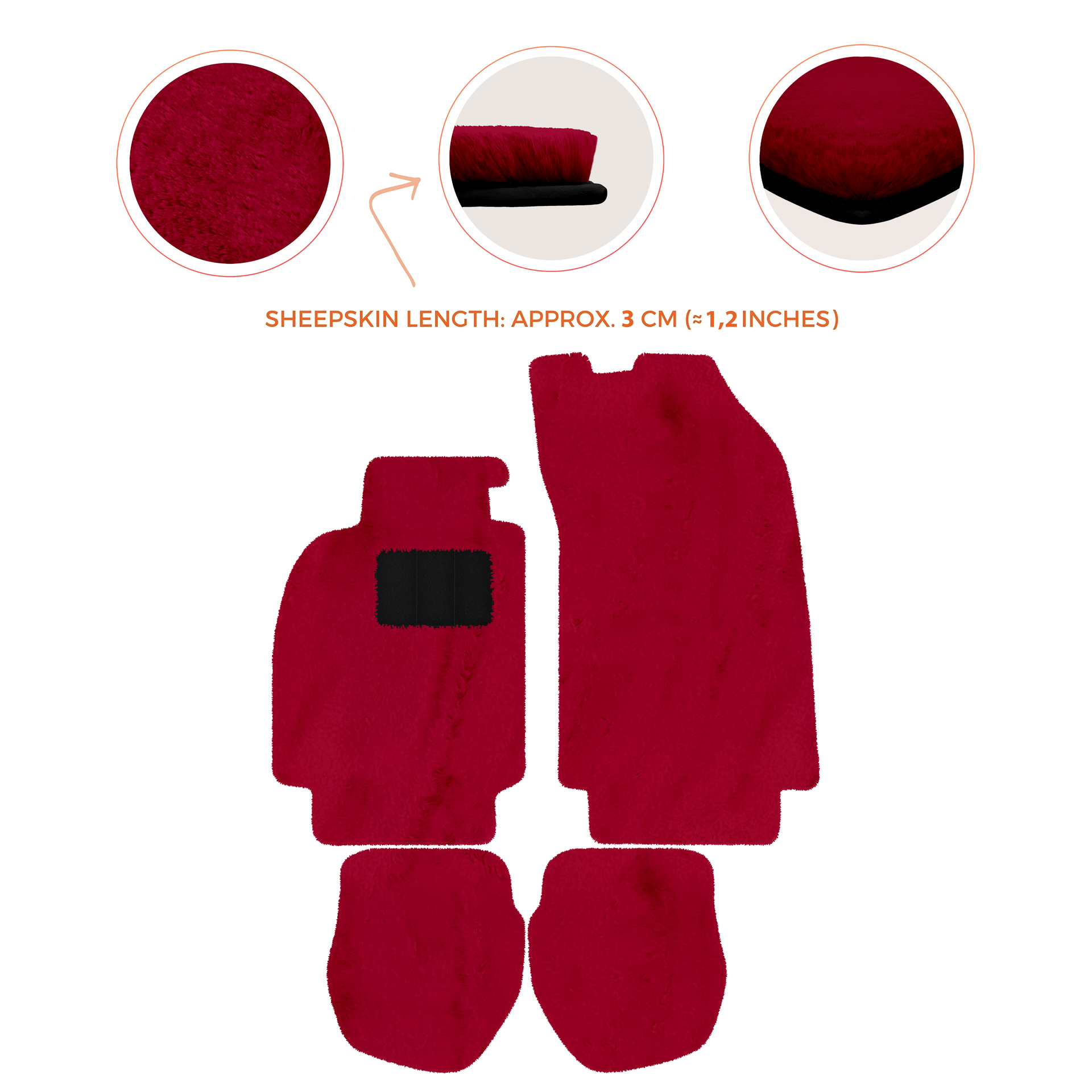 Schwarze Fußmatten für Porsche 911 - 964 (1989-1994) mit Carbon - AutoWin