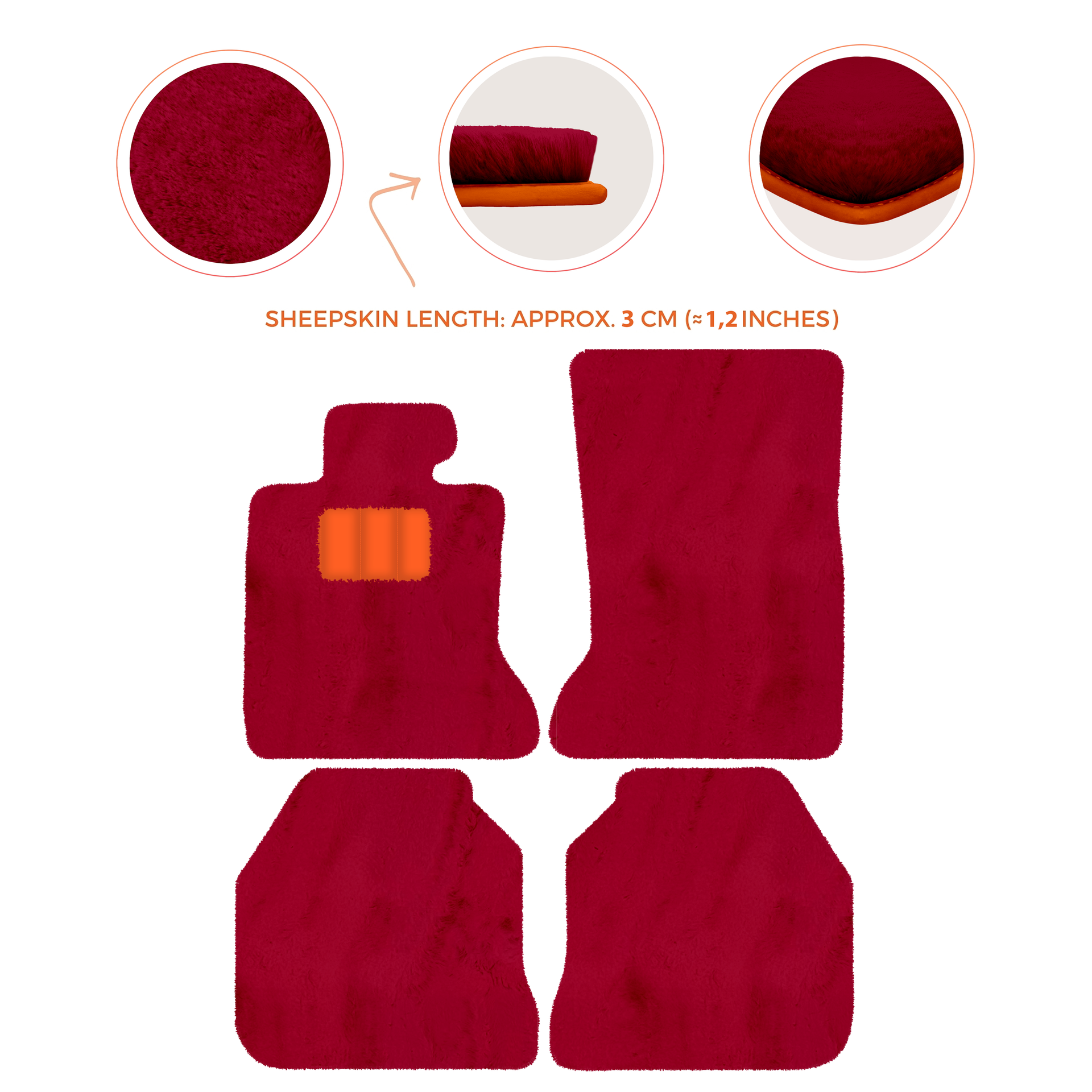 Luxury Sheepskin Floor Mats for Rolls-Royce Ghost RR2 (2010-2014)